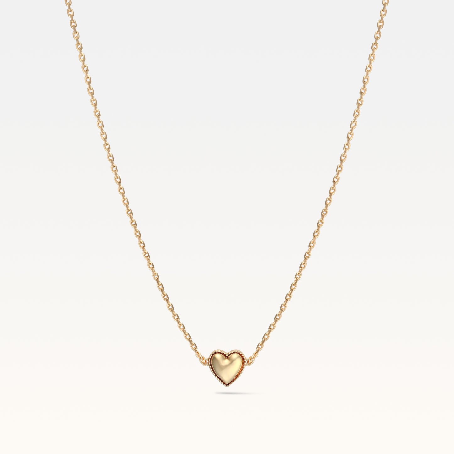 MB Maeva Gold-Plated Gold Heart Necklace