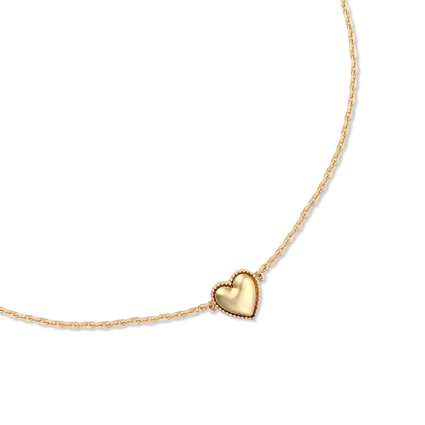 MB Maeva Gold-Plated Gold Heart Necklace