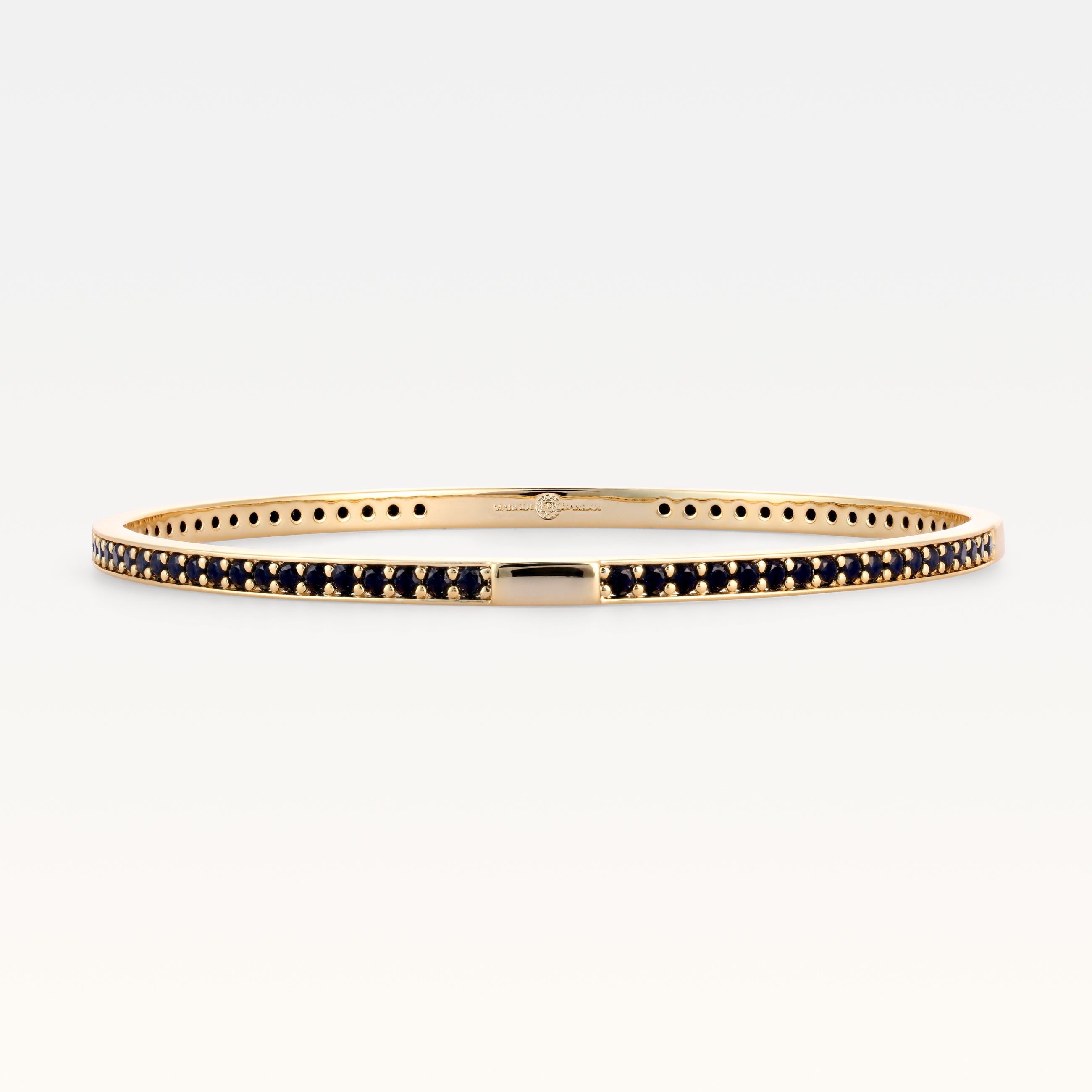 MB Signature Gold Plated Amélie Noir Pavé Bangle