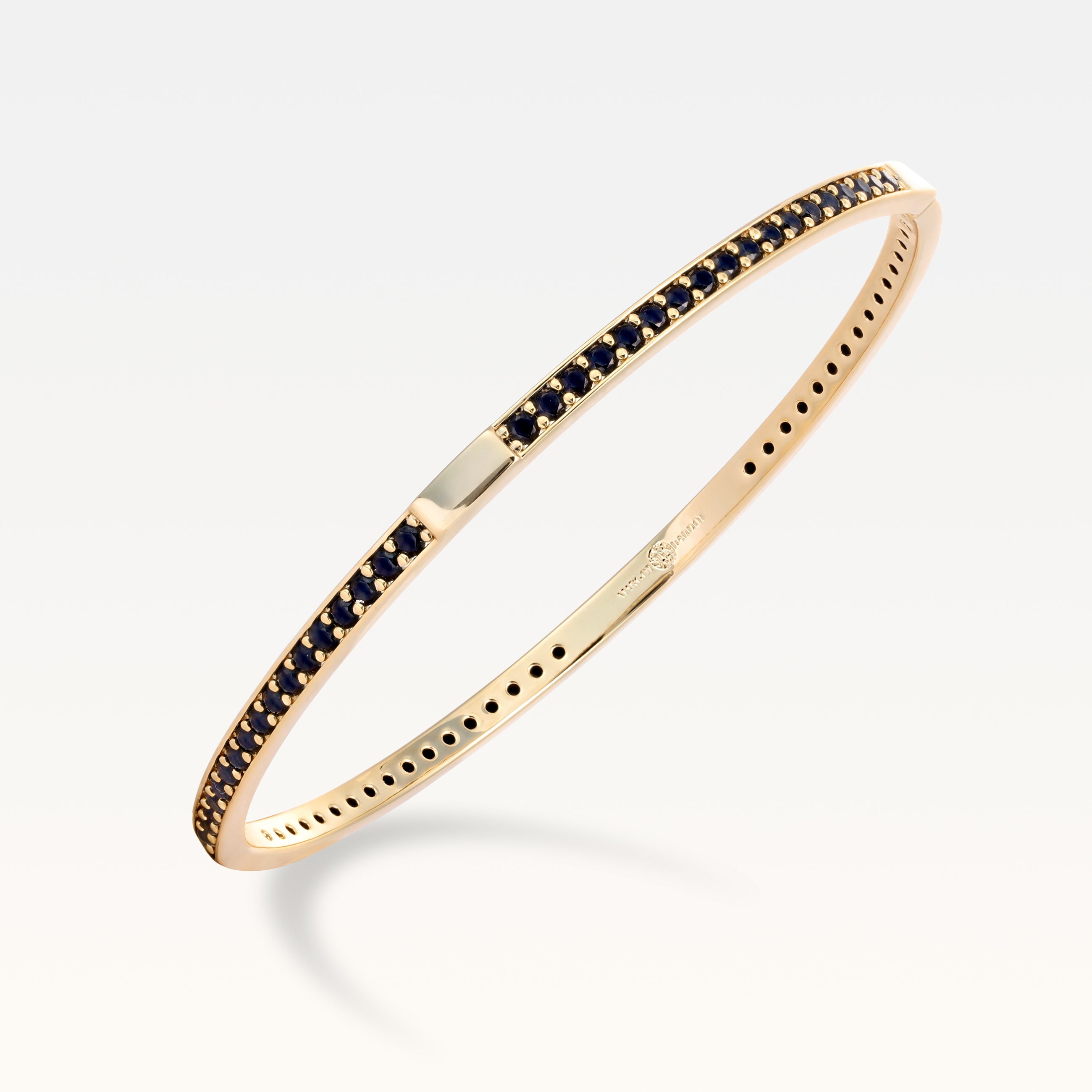 MB Signature Gold Plated Amélie Noir Pavé Bangle