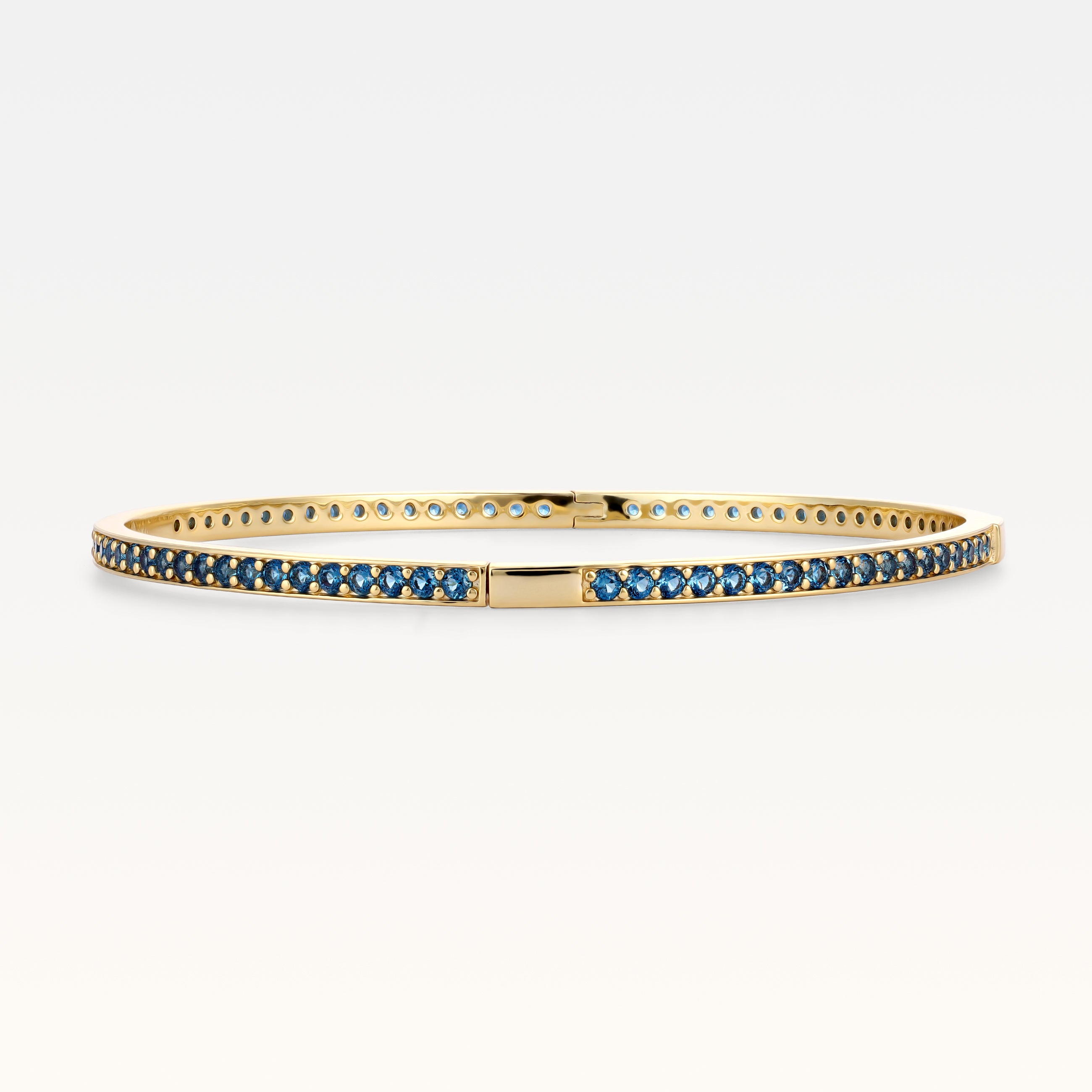 MB Signature Gold Plated Amélie Azure Pavé Bangle