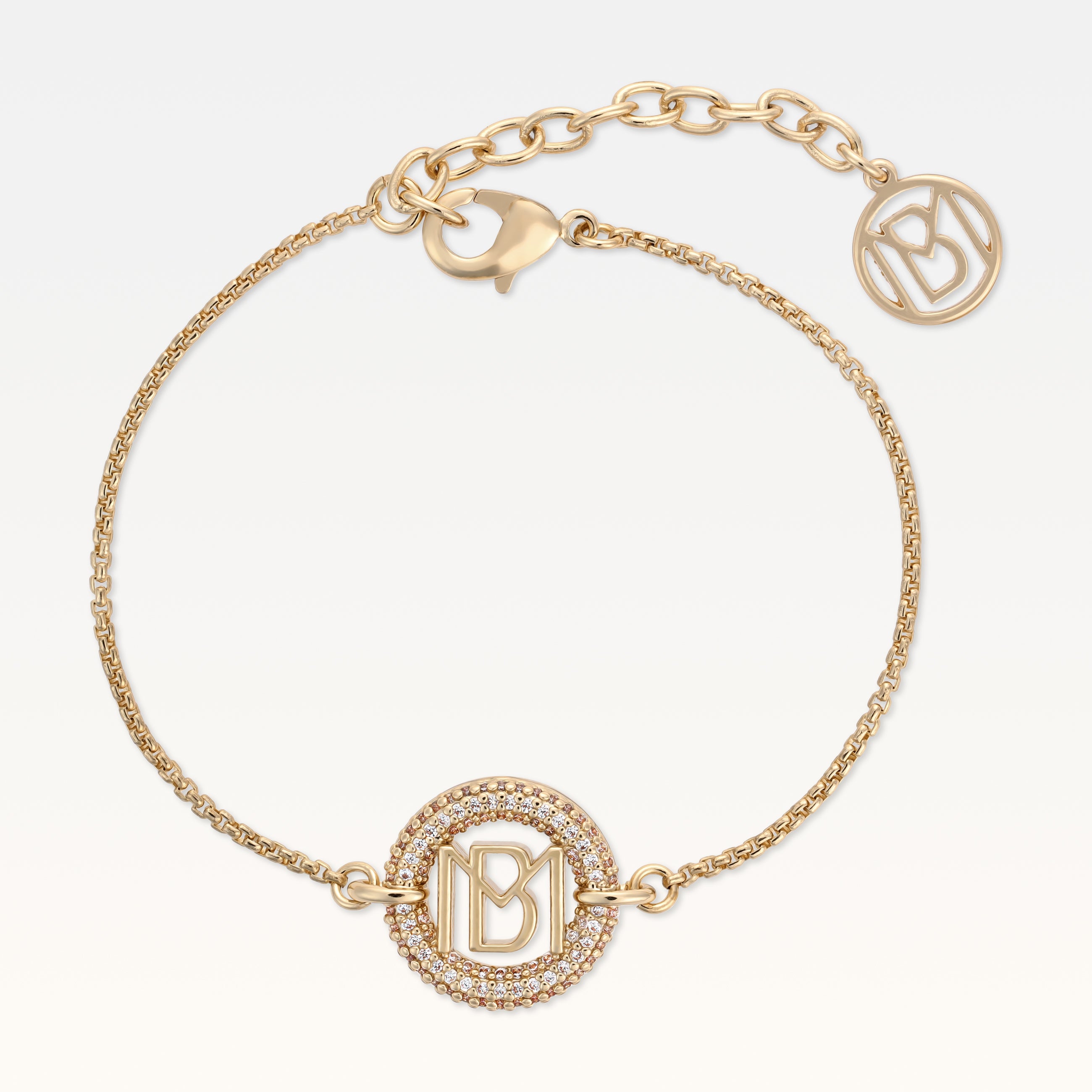 MB Signature Gold Plated Mimi Pendant Bracelet