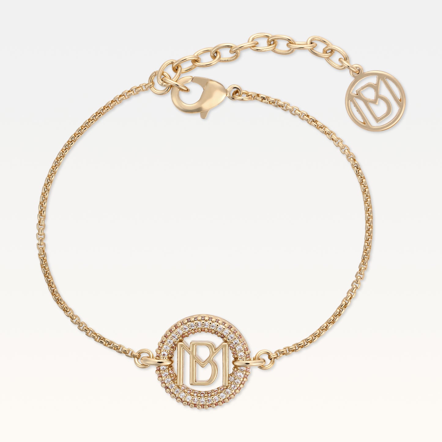 MB Signature Gold Plated Mimi Pendant Bracelet