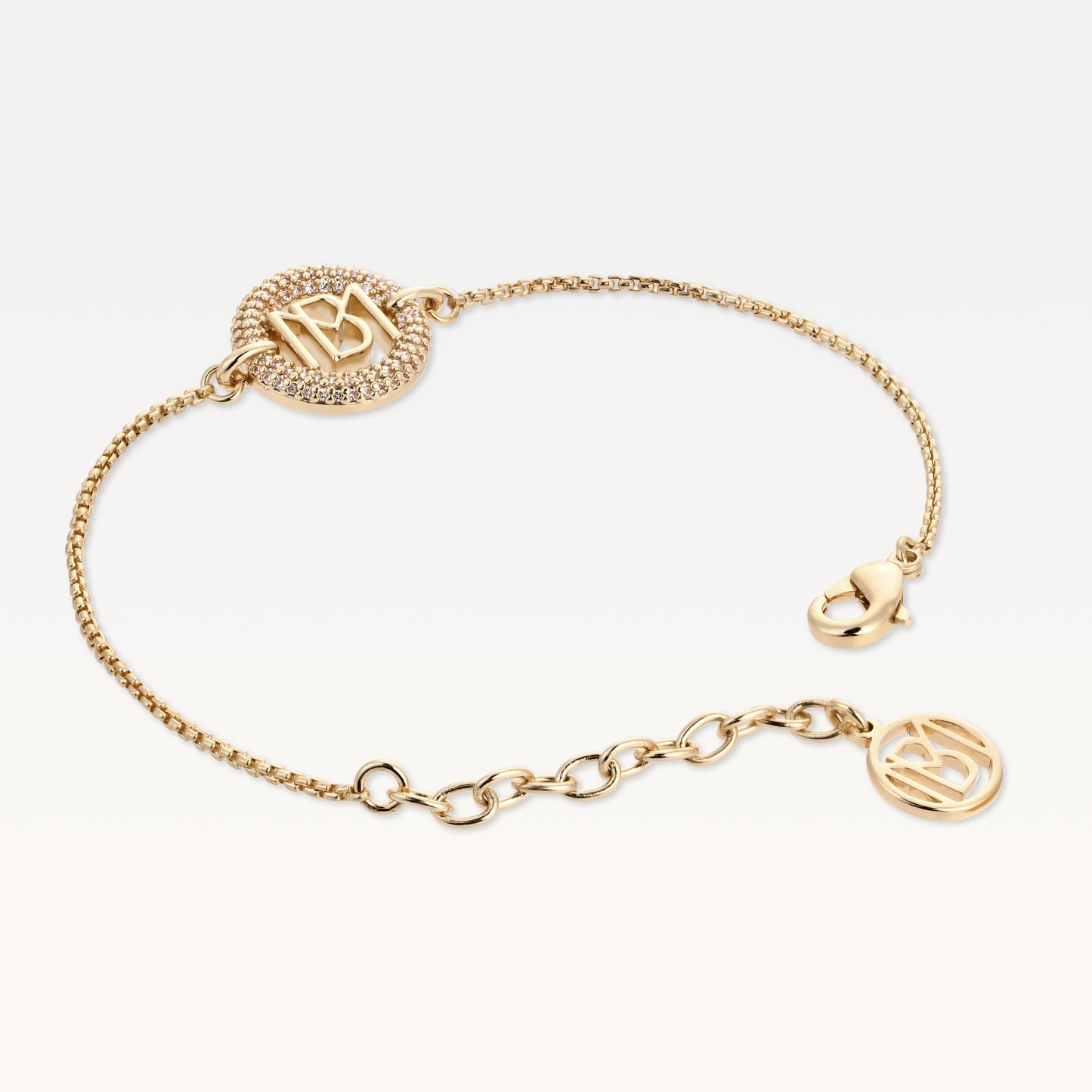 MB Signature Gold Plated Mimi Pendant Bracelet