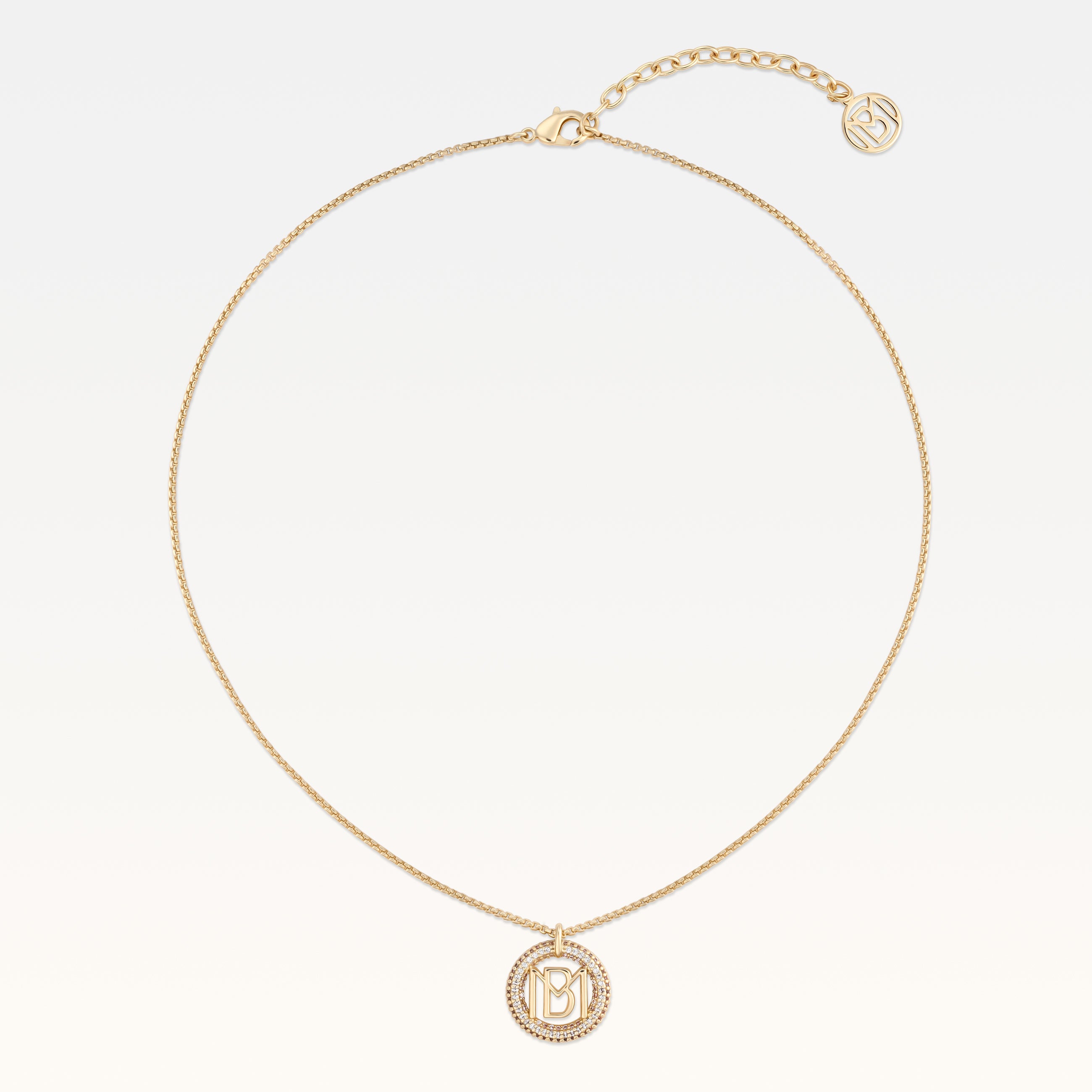 MB Signature Gold Plated Mimi Pendant Necklace