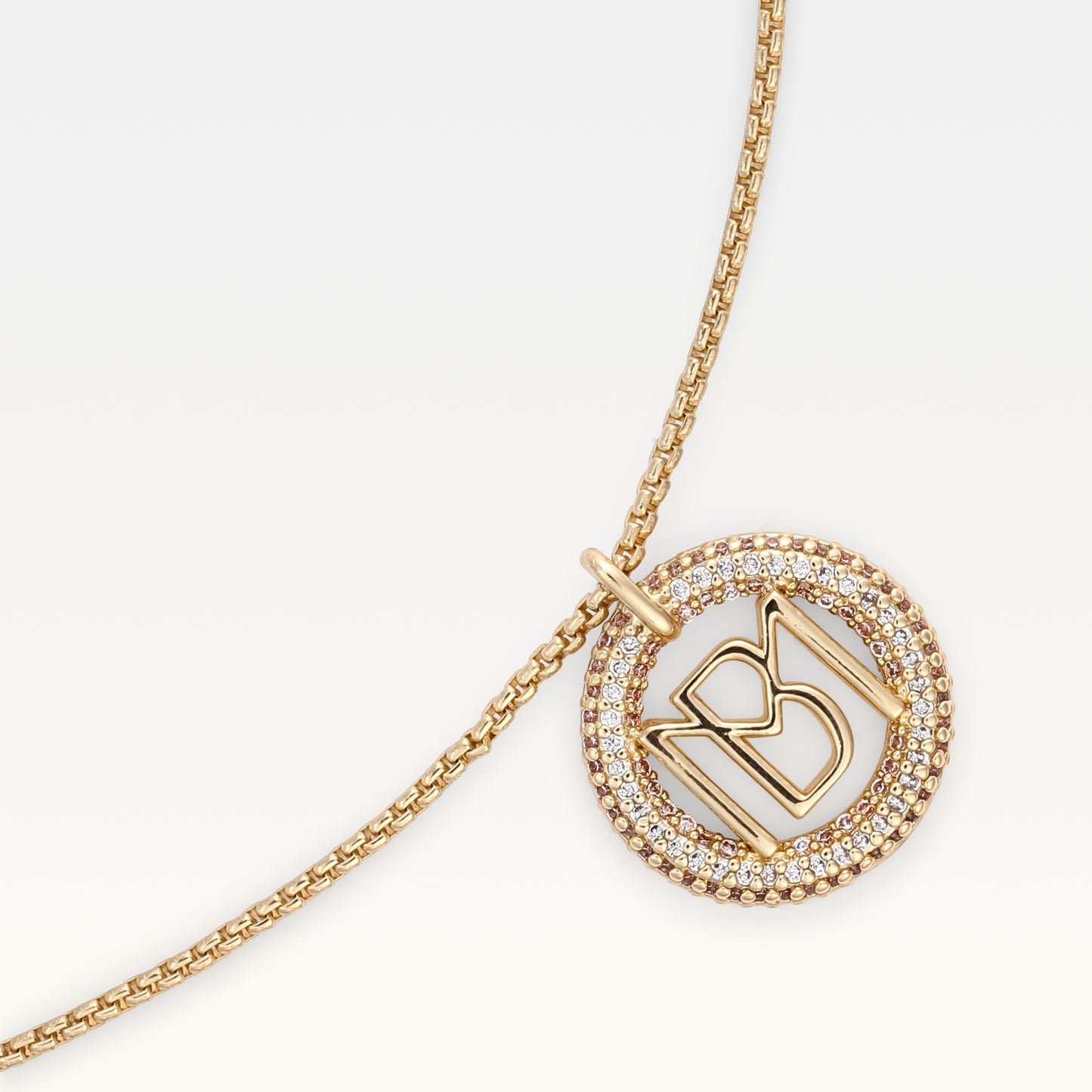 MB Signature Gold Plated Mimi Pendant Necklace