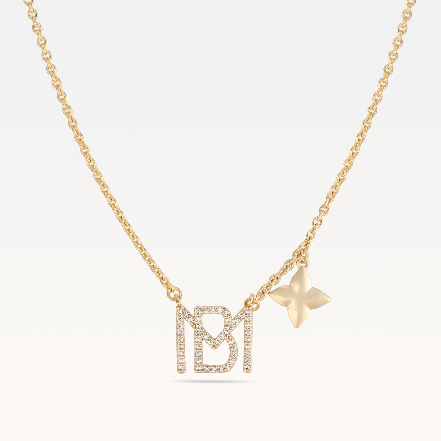 MB Signature Gold Plated Étoiles Necklace