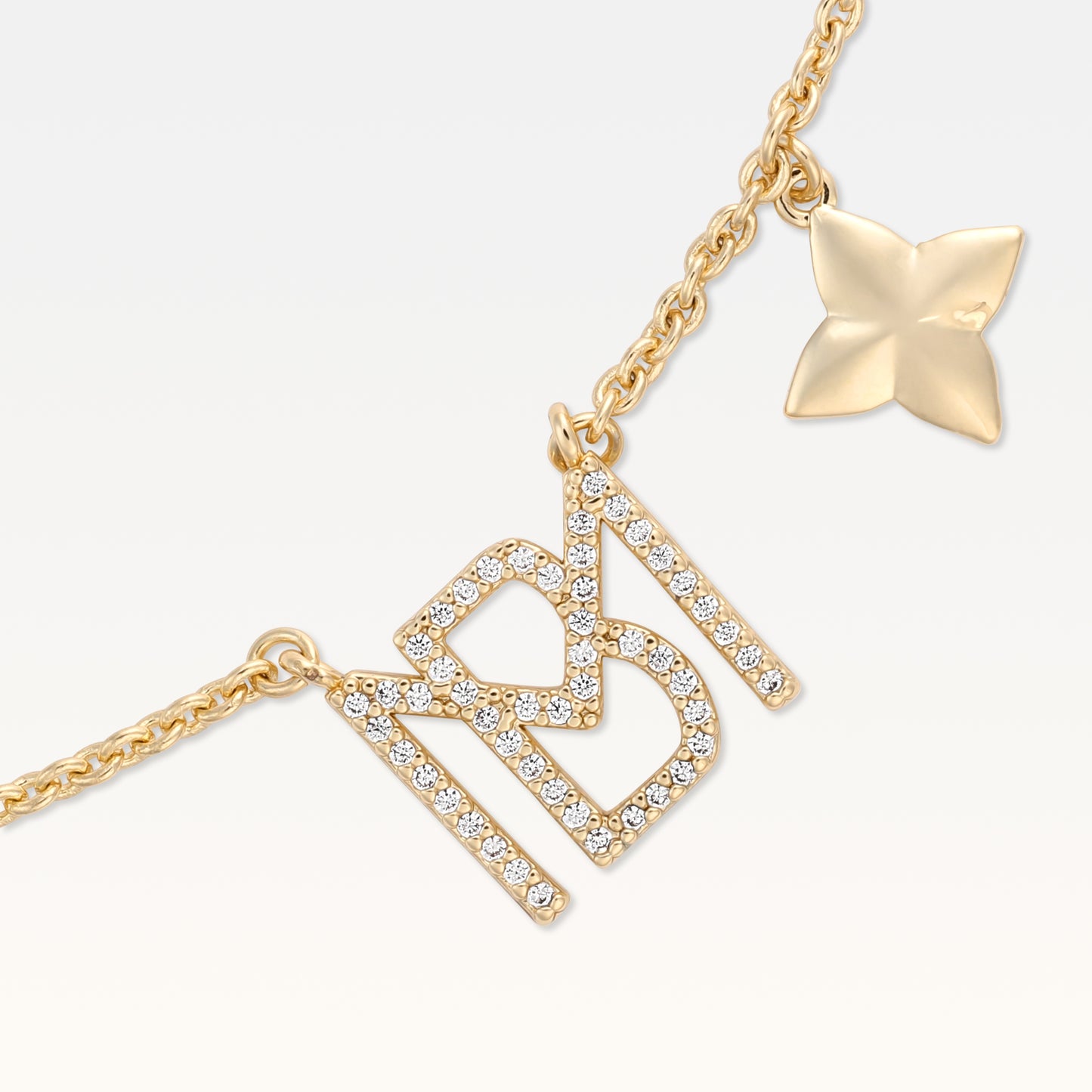 MB Signature Gold Plated Étoiles Necklace
