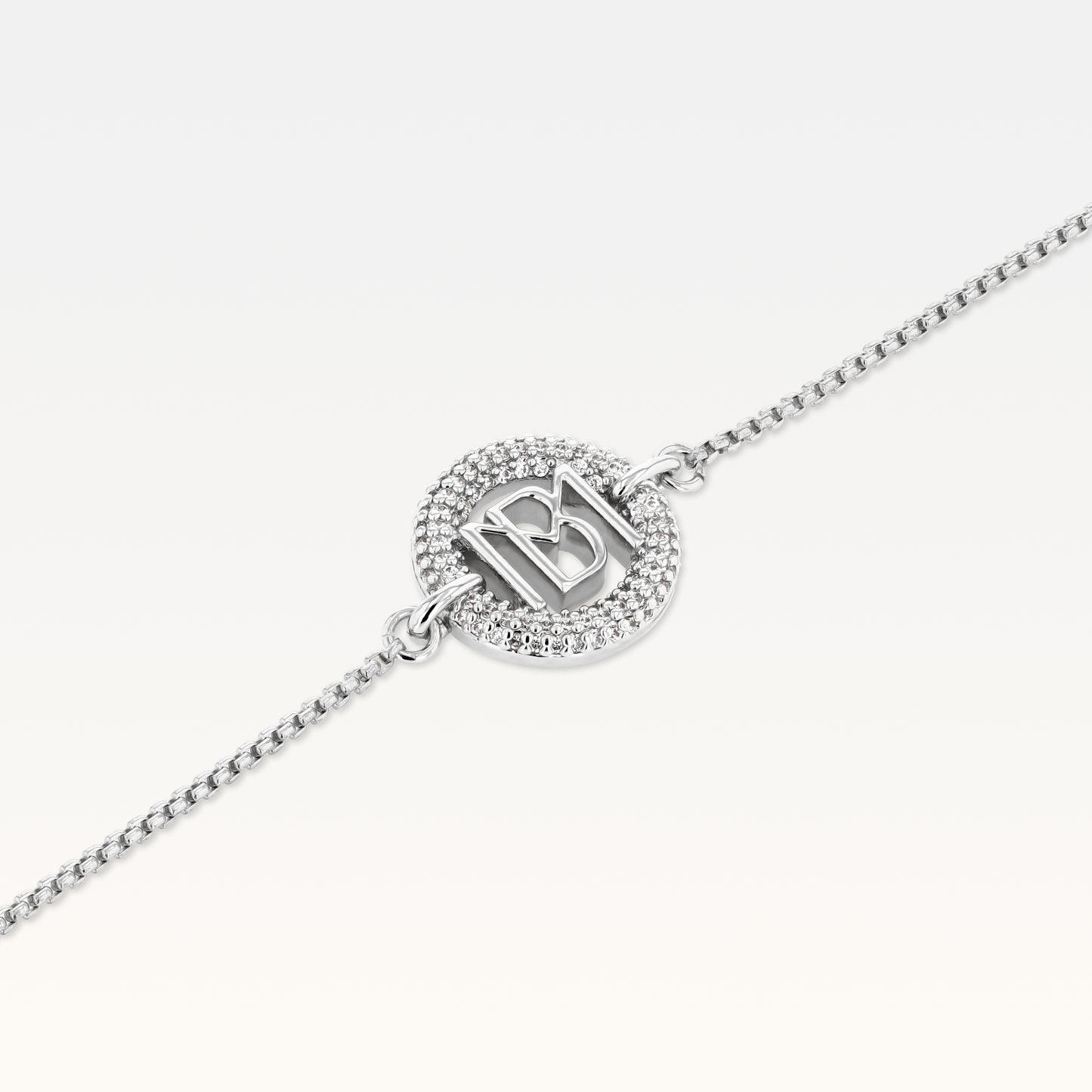 MB Signature Silver Plated Mimi Pendant Bracelet