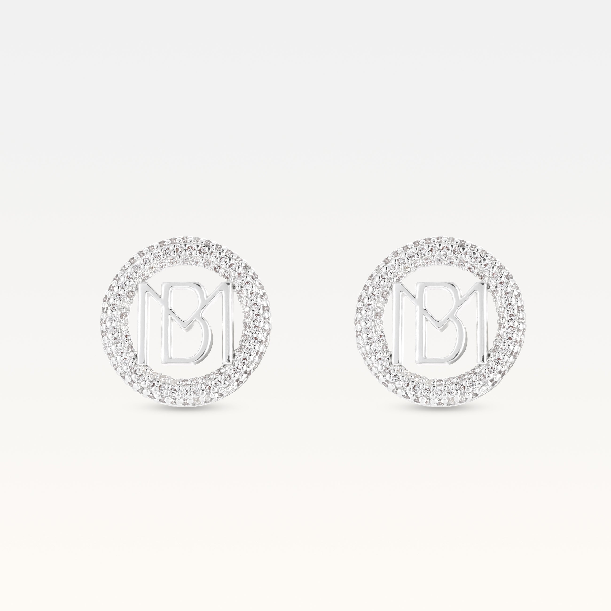 MB Signature Silver Plated Mimi Studs