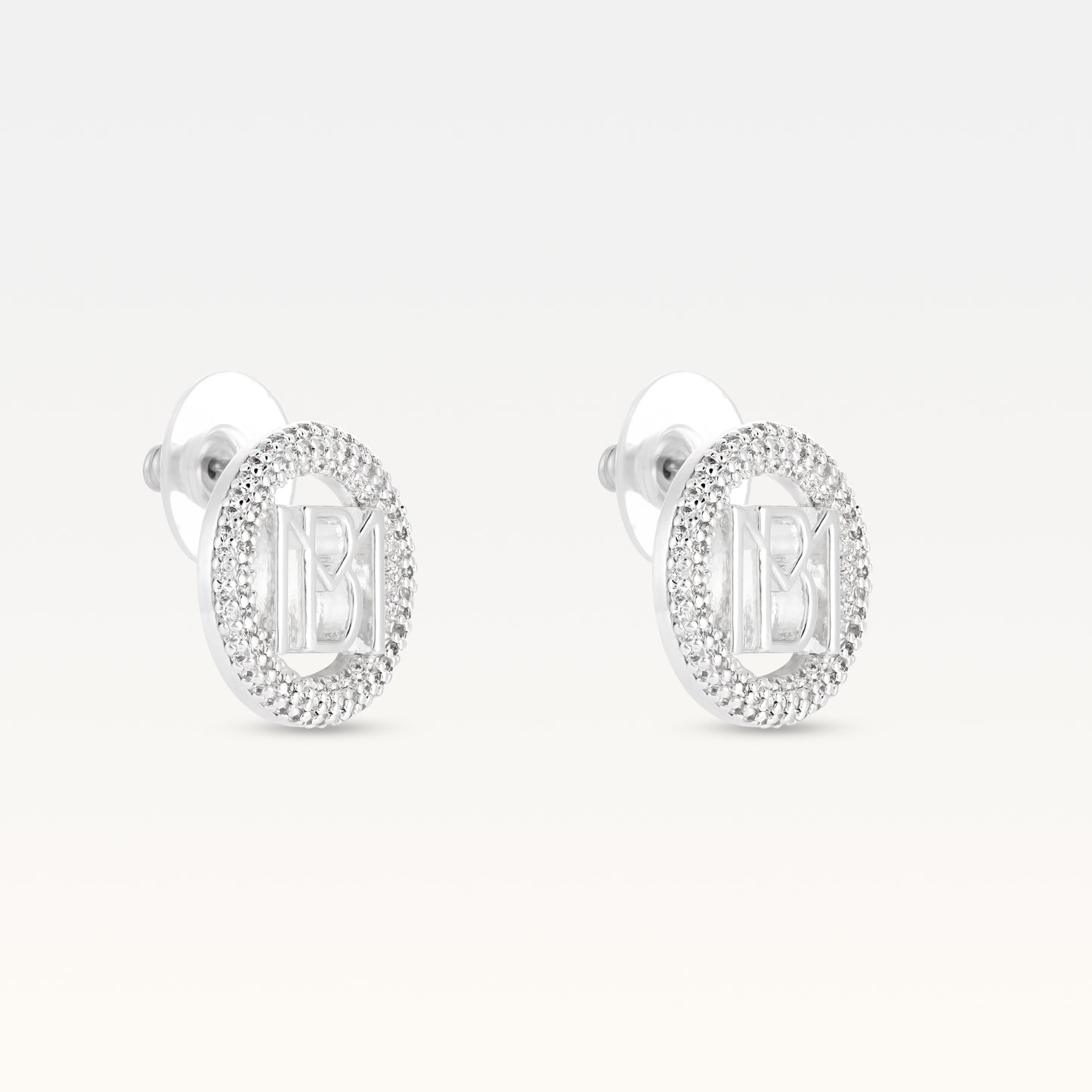 MB Signature Silver Plated Mimi Studs