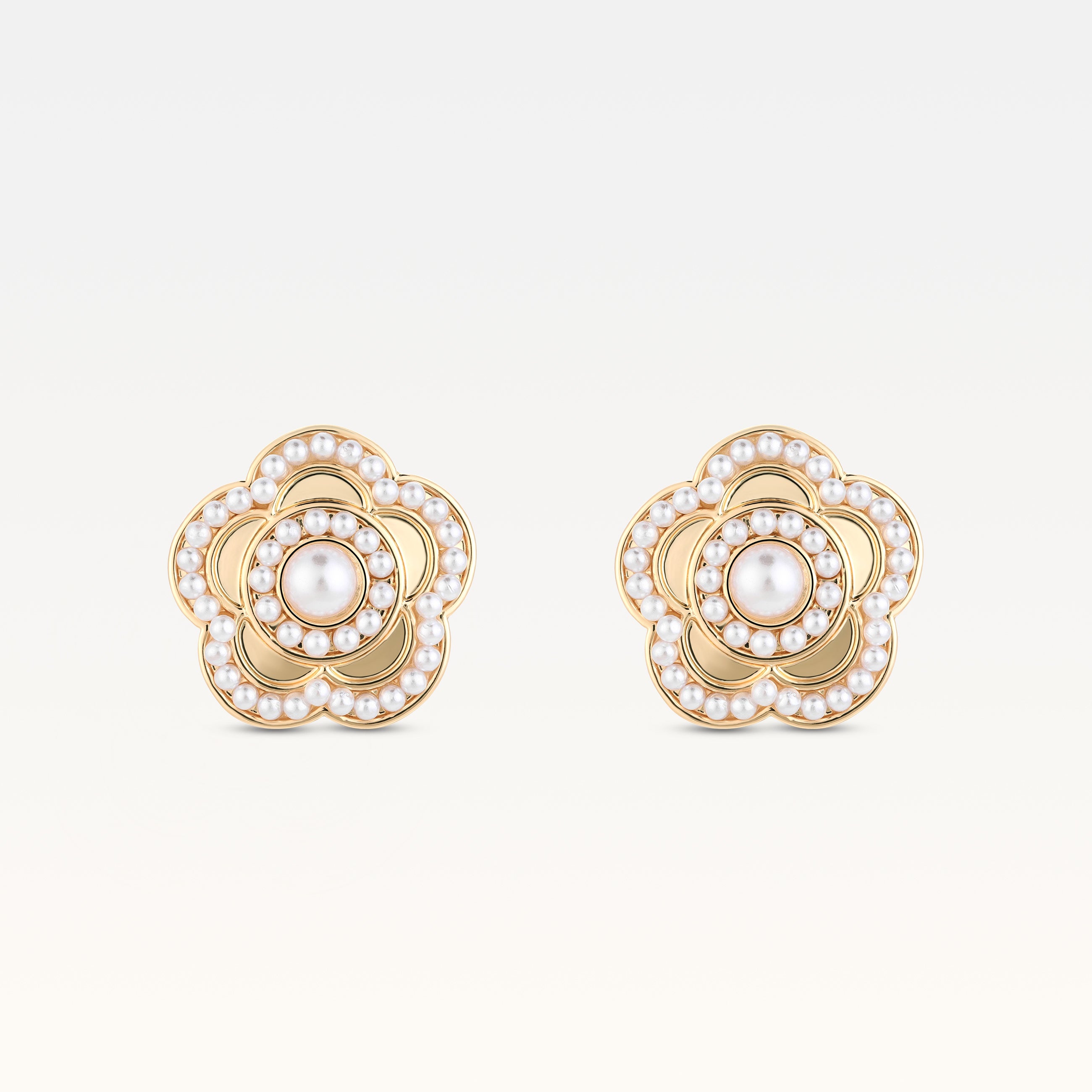 MB Côte d'Azur Gold-plated Camélia Earrings
