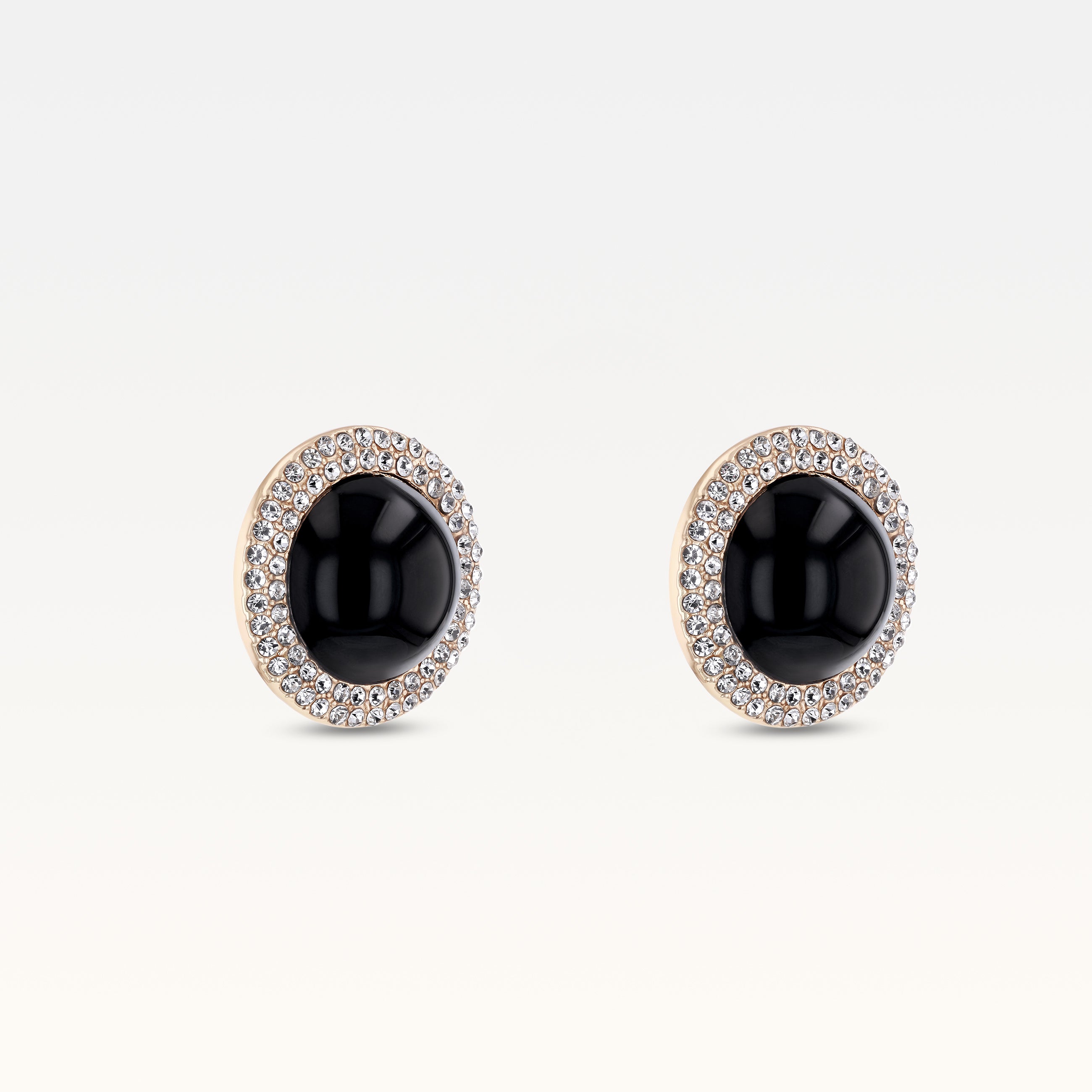 MB Mallory Noir Gold Plated Studs