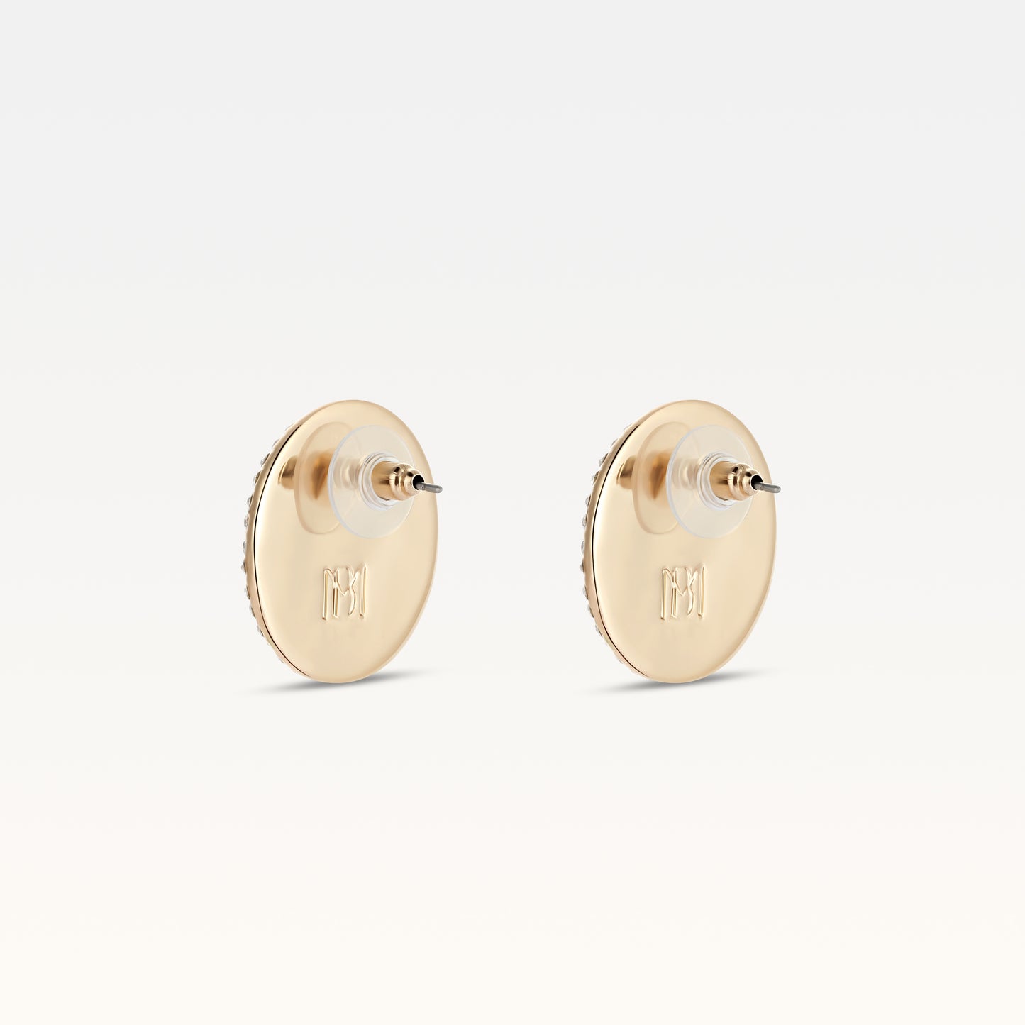 MB Mallory Noir Gold Plated Studs