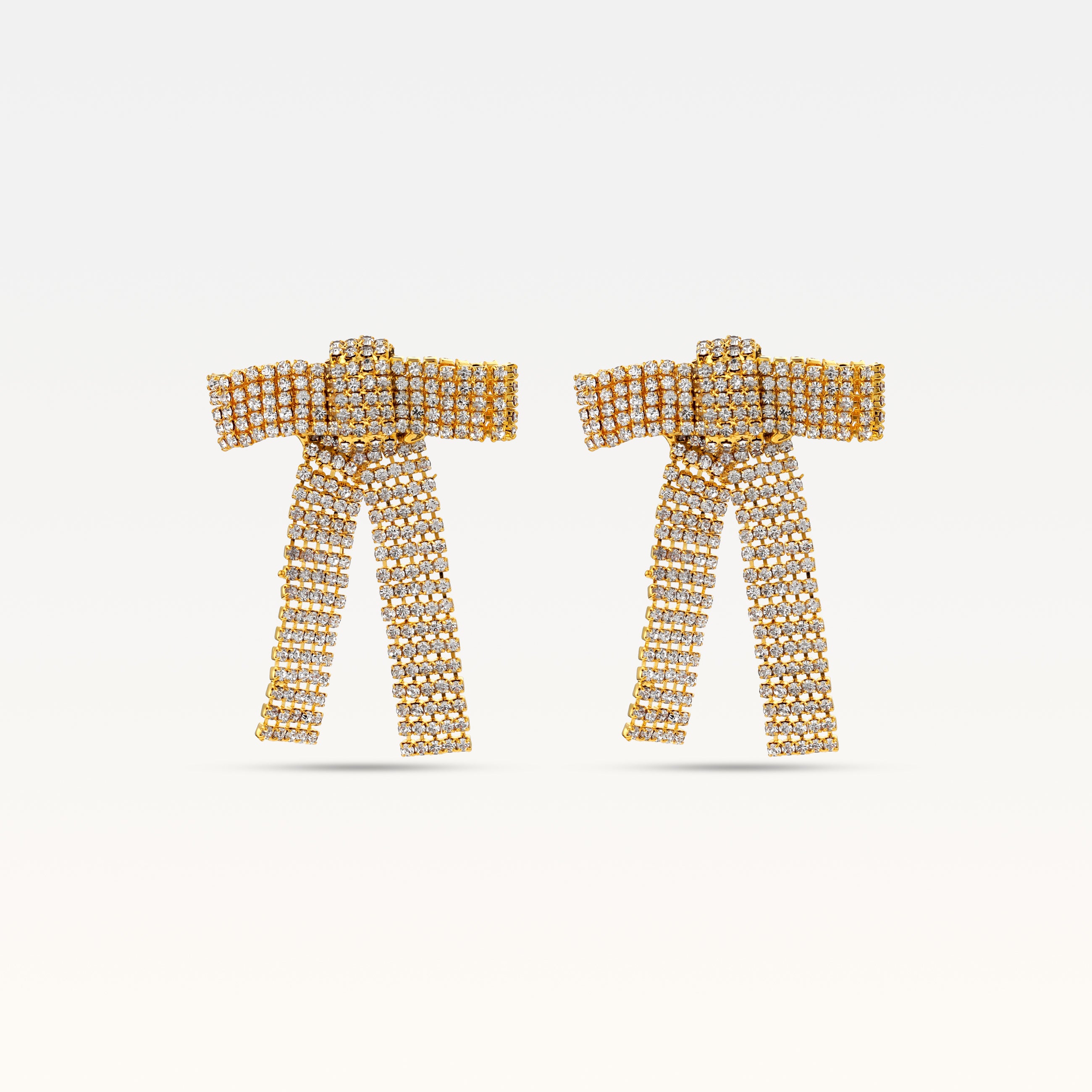 MB Gold Colored Bow Earrings