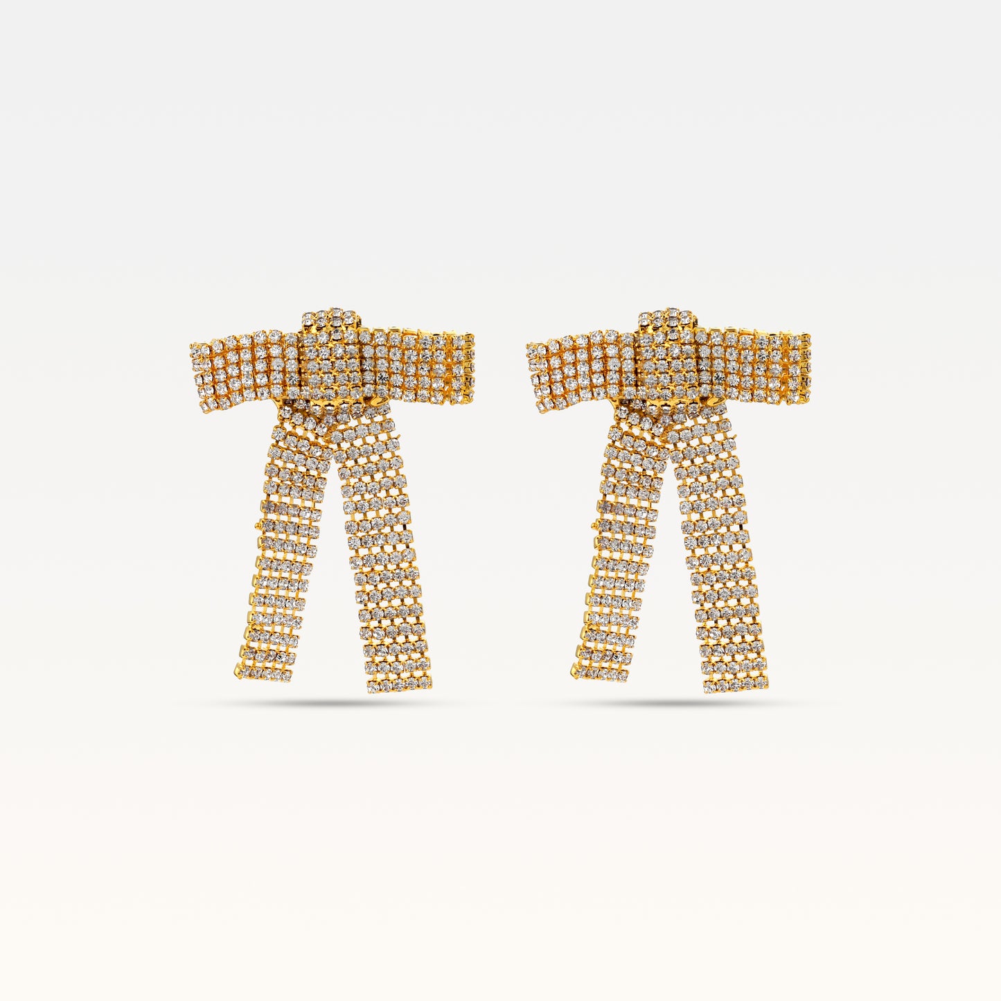 MB Gold Colored Bow Earrings