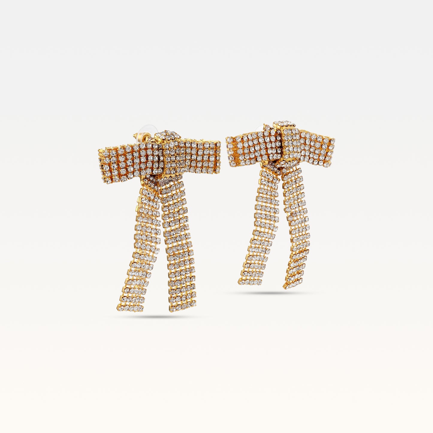 MB Gold Colored Bow Earrings