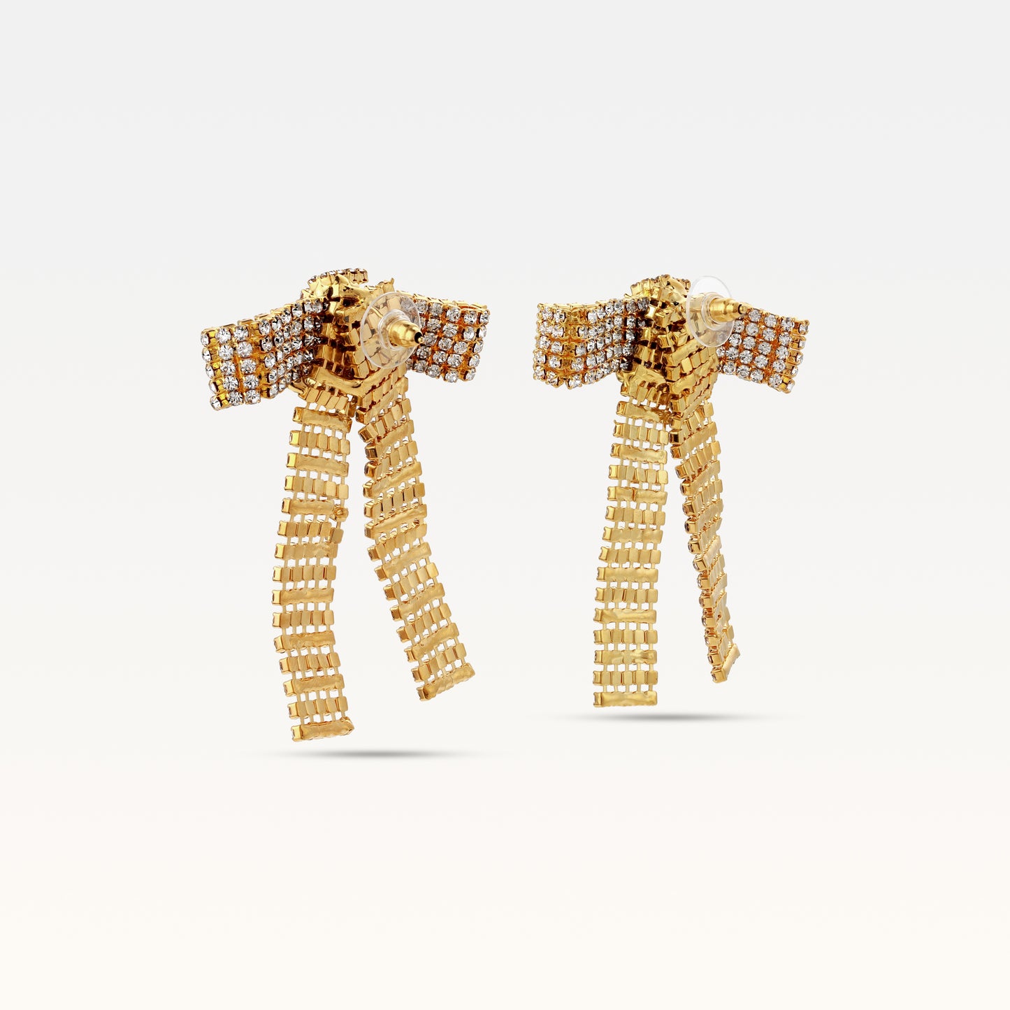 MB Gold Colored Bow Earrings