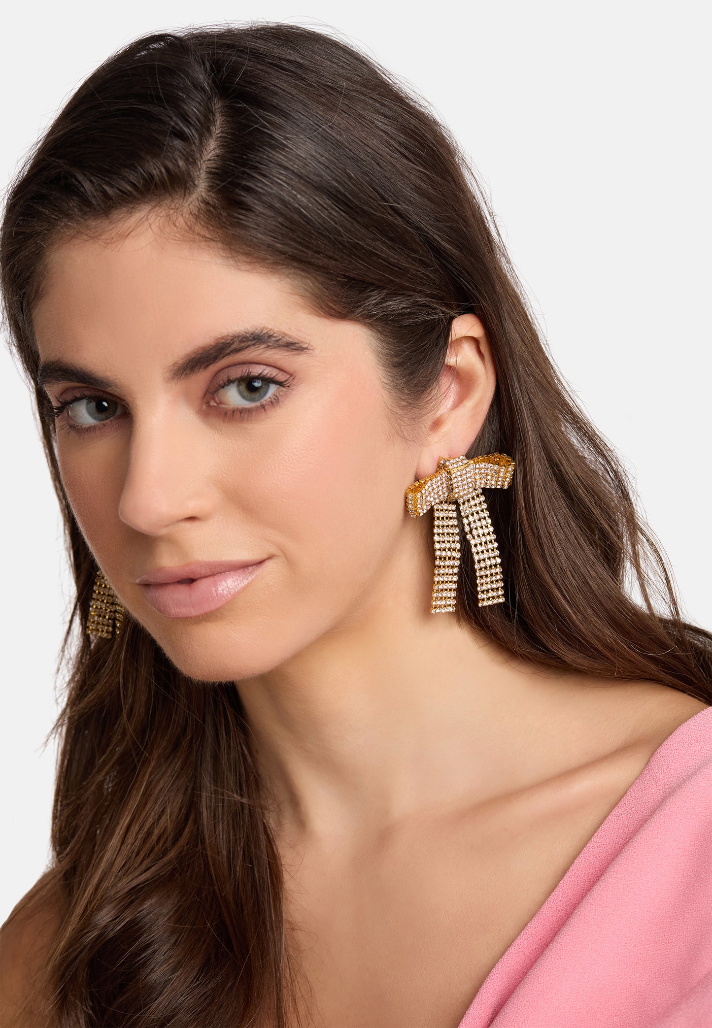 MB Gold Colored Bow Earrings
