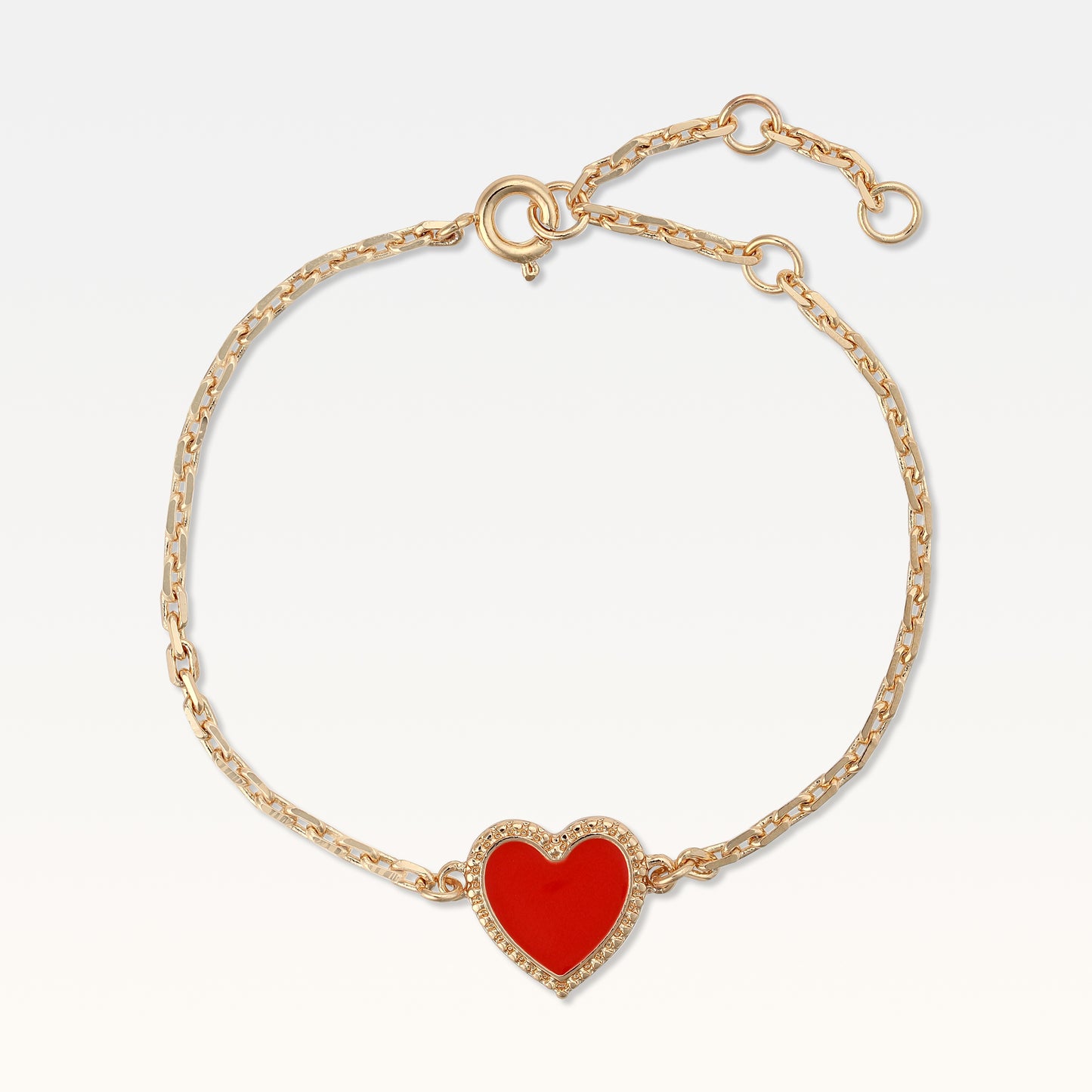MB Maeva Gold-Plated Red Heart Set
