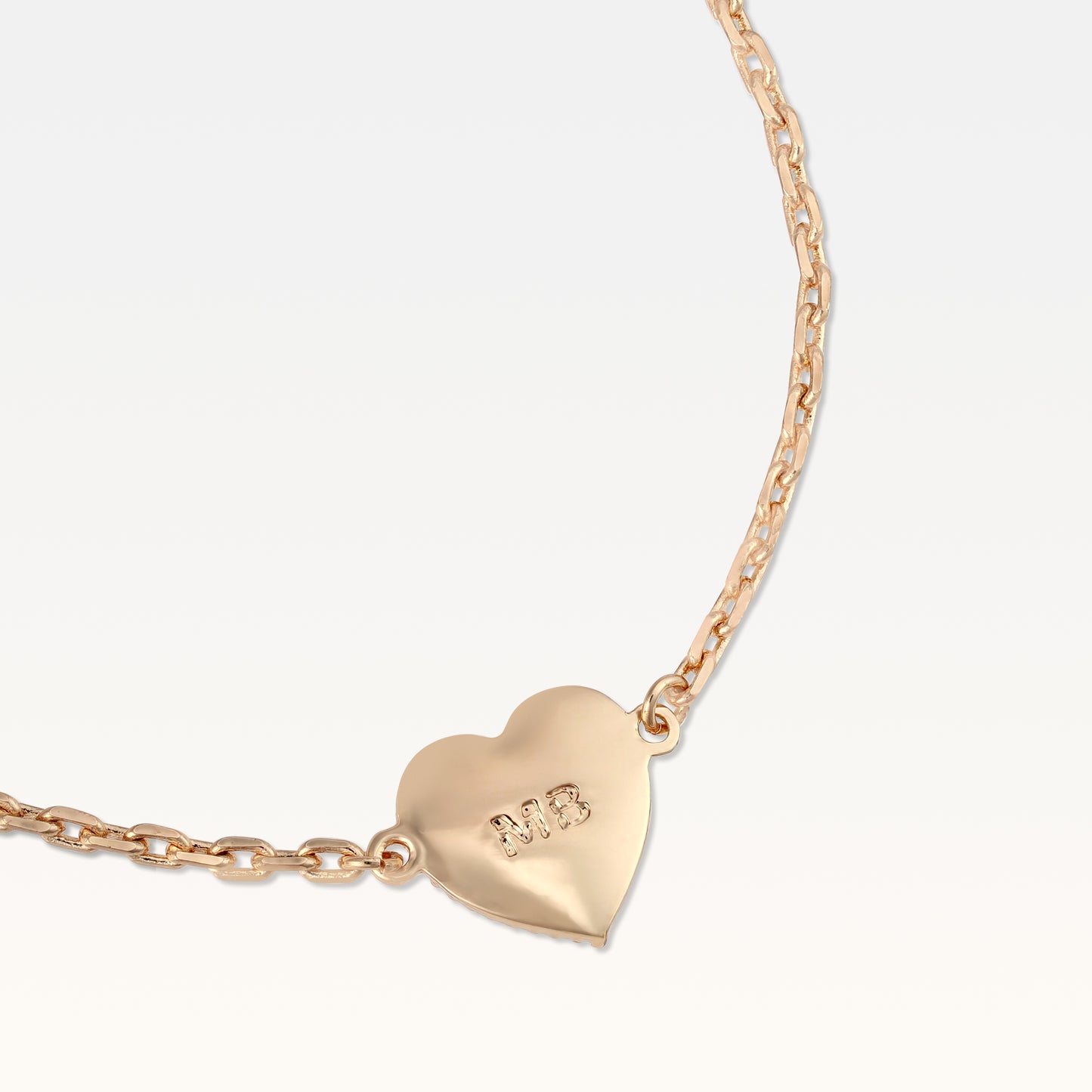 MB Maeva Gold-Plated Red Heart Bracelet