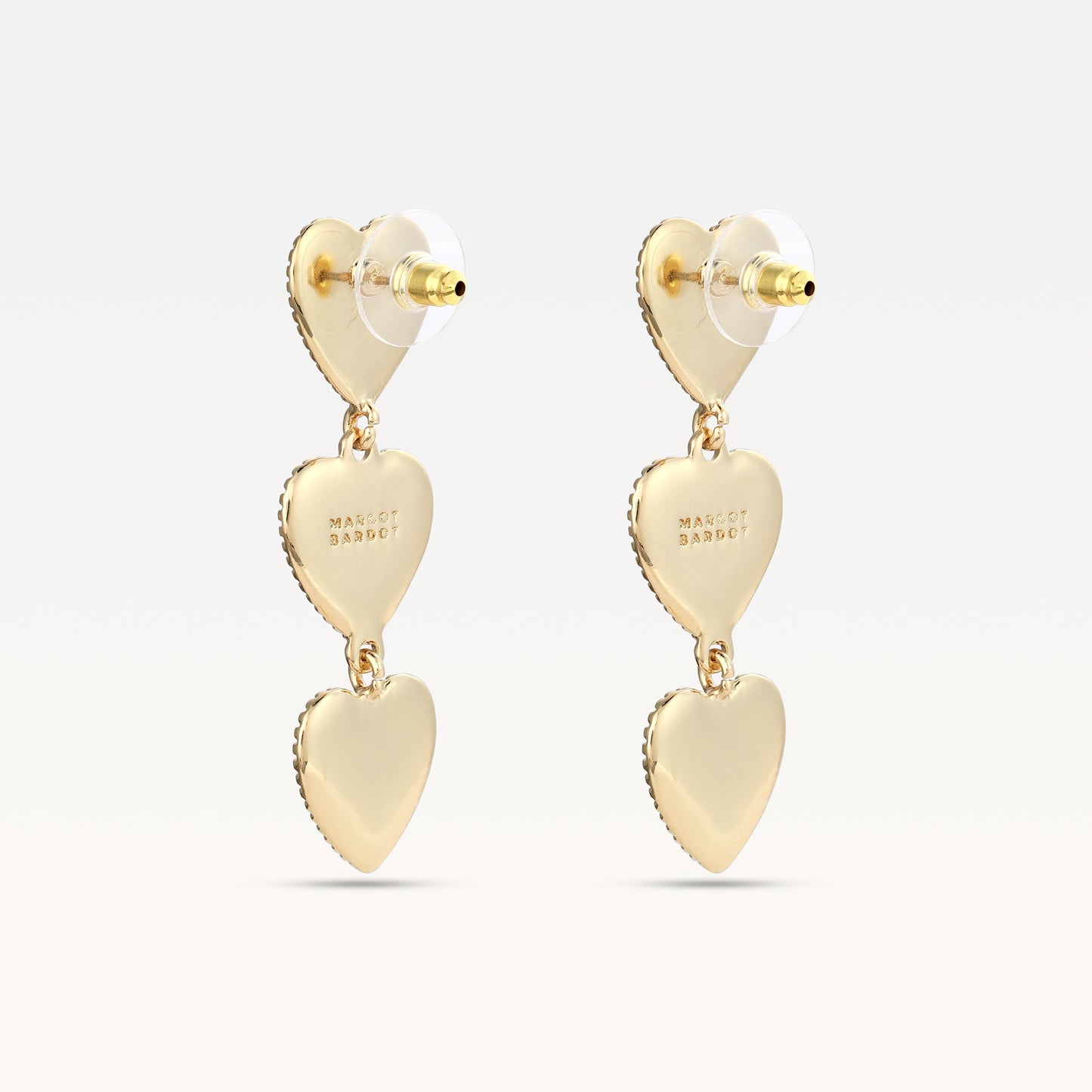 MB Maeva Gold-Plated Red Heart Set