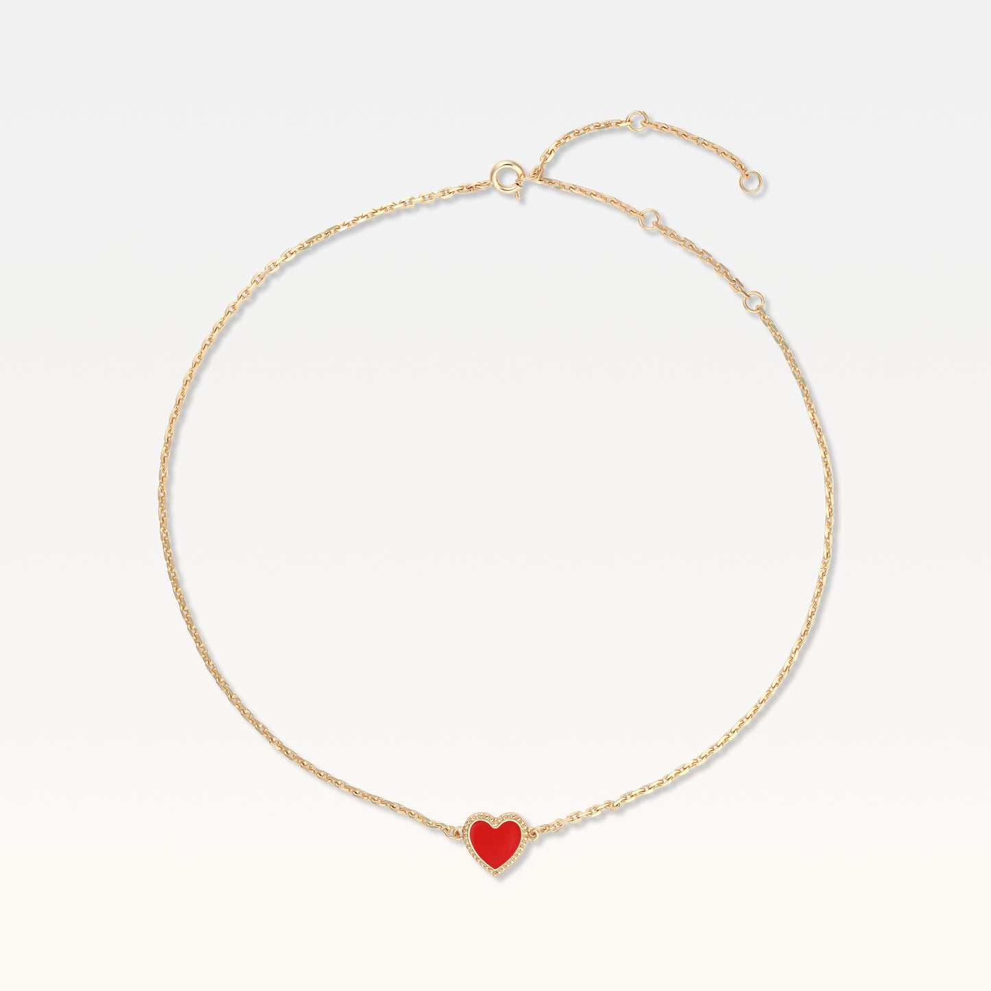 MB Maeva Gold-Plated Red Heart Set