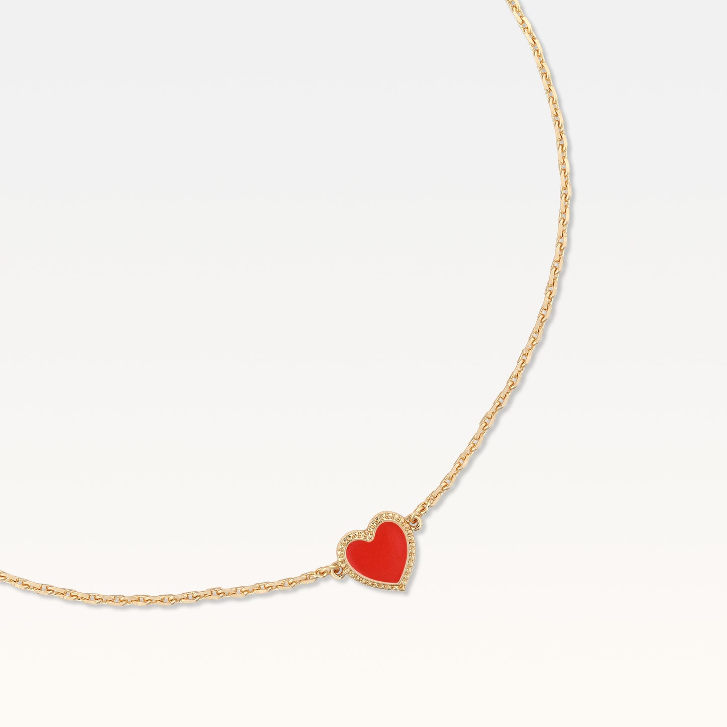 MB Maeva Gold-Plated Red Heart Set
