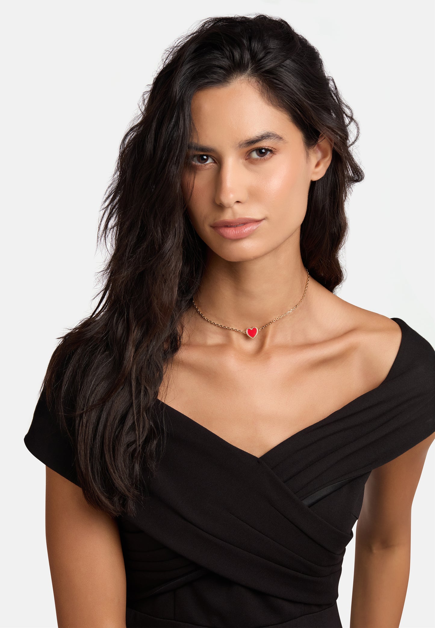 MB Maeva Gold-Plated Red Heart Set
