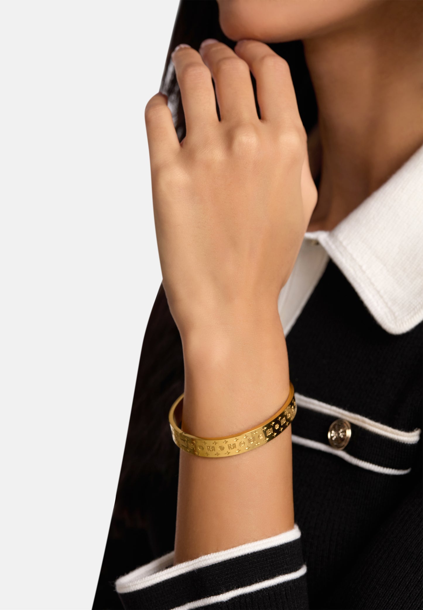MB Signature Classic Gold-Plated Bangle
