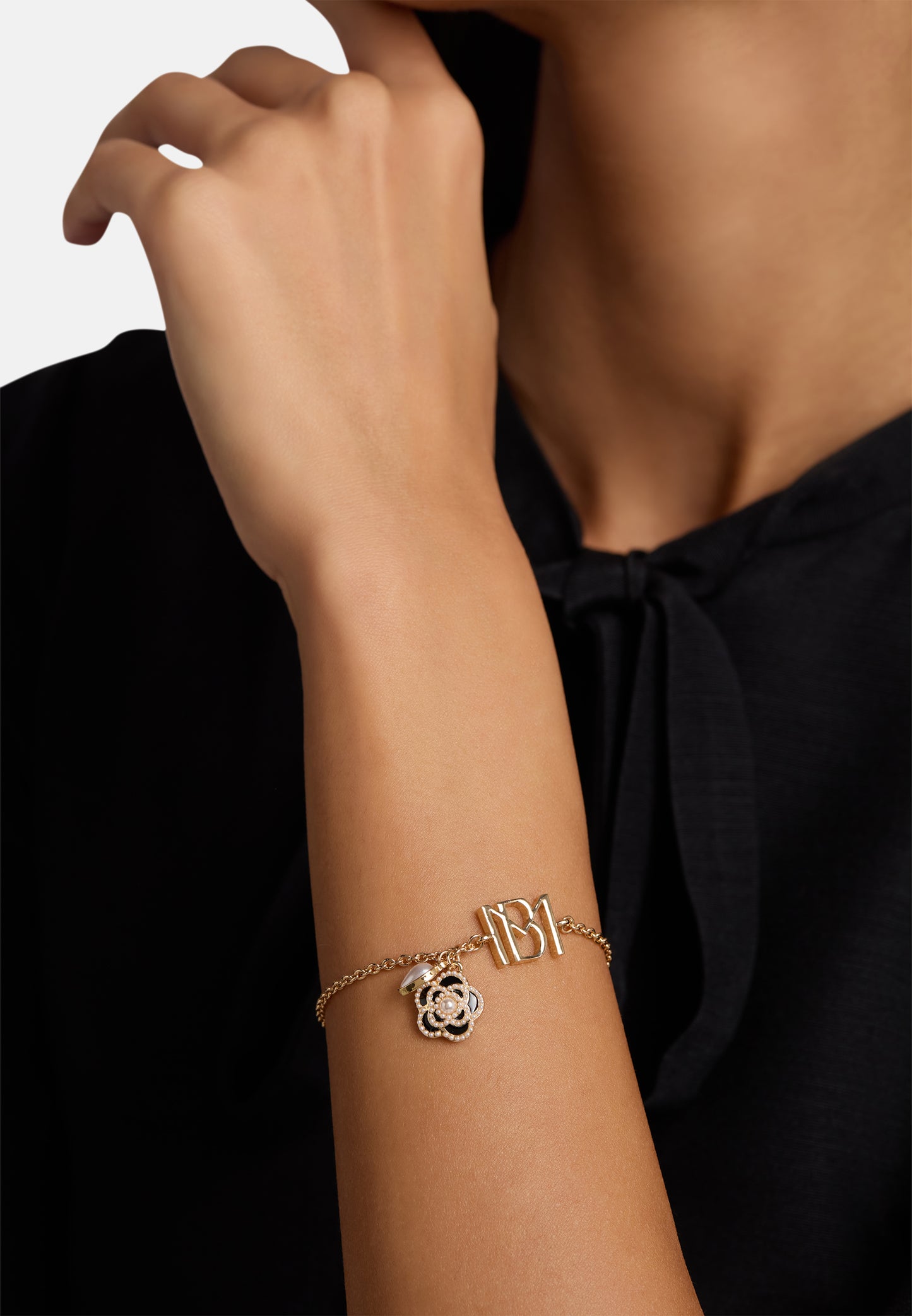 MB Signature Gold-Plated Camelia Bracelet