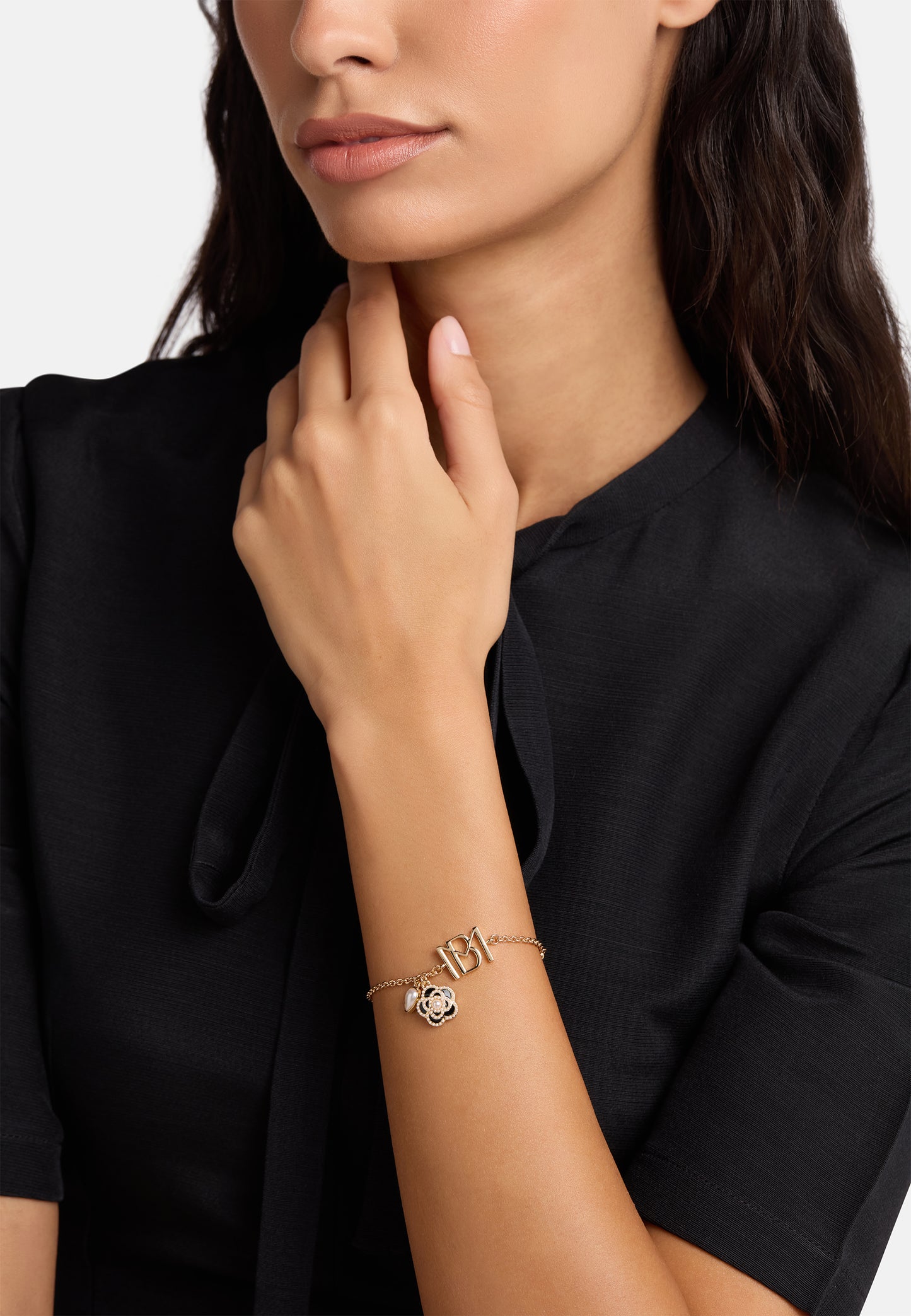 MB Signature Gold-Plated Camelia Bracelet