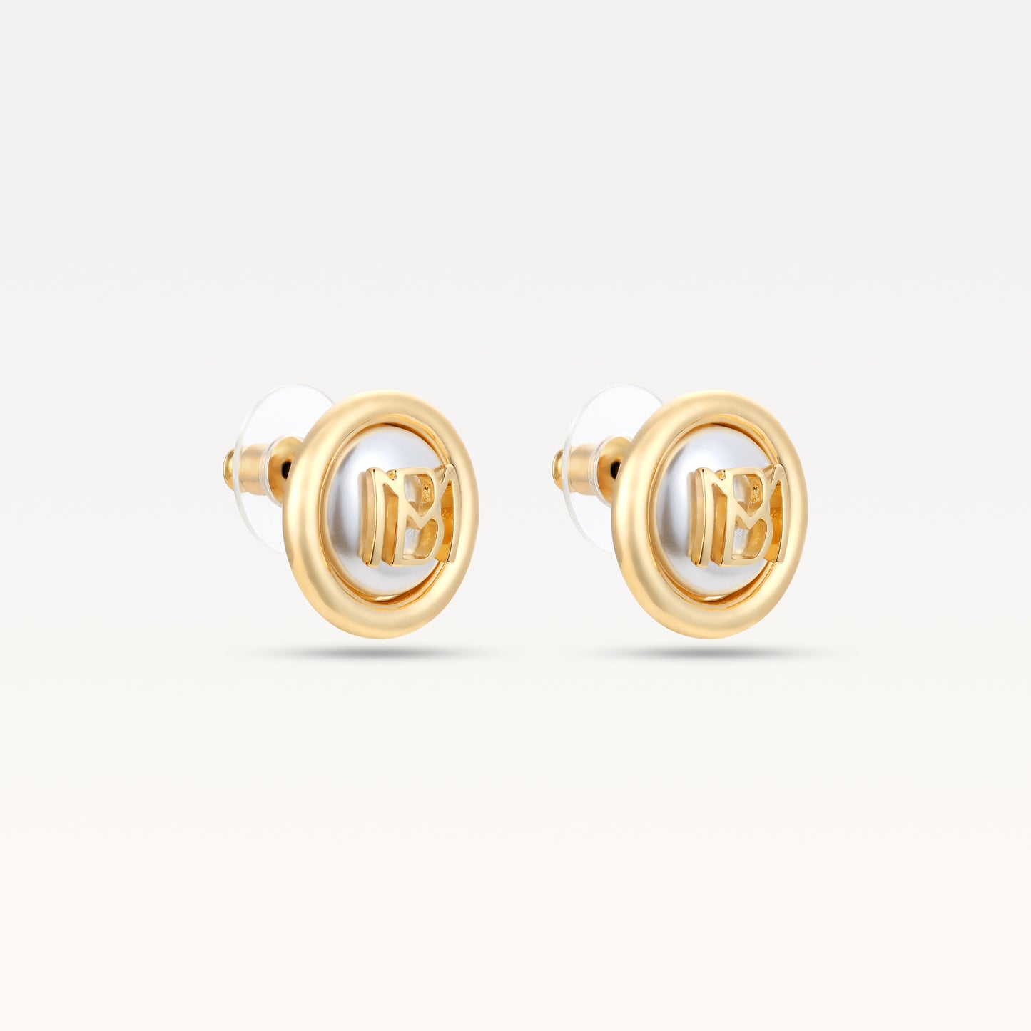 MB Signature Gold-Plated Luxe Studs