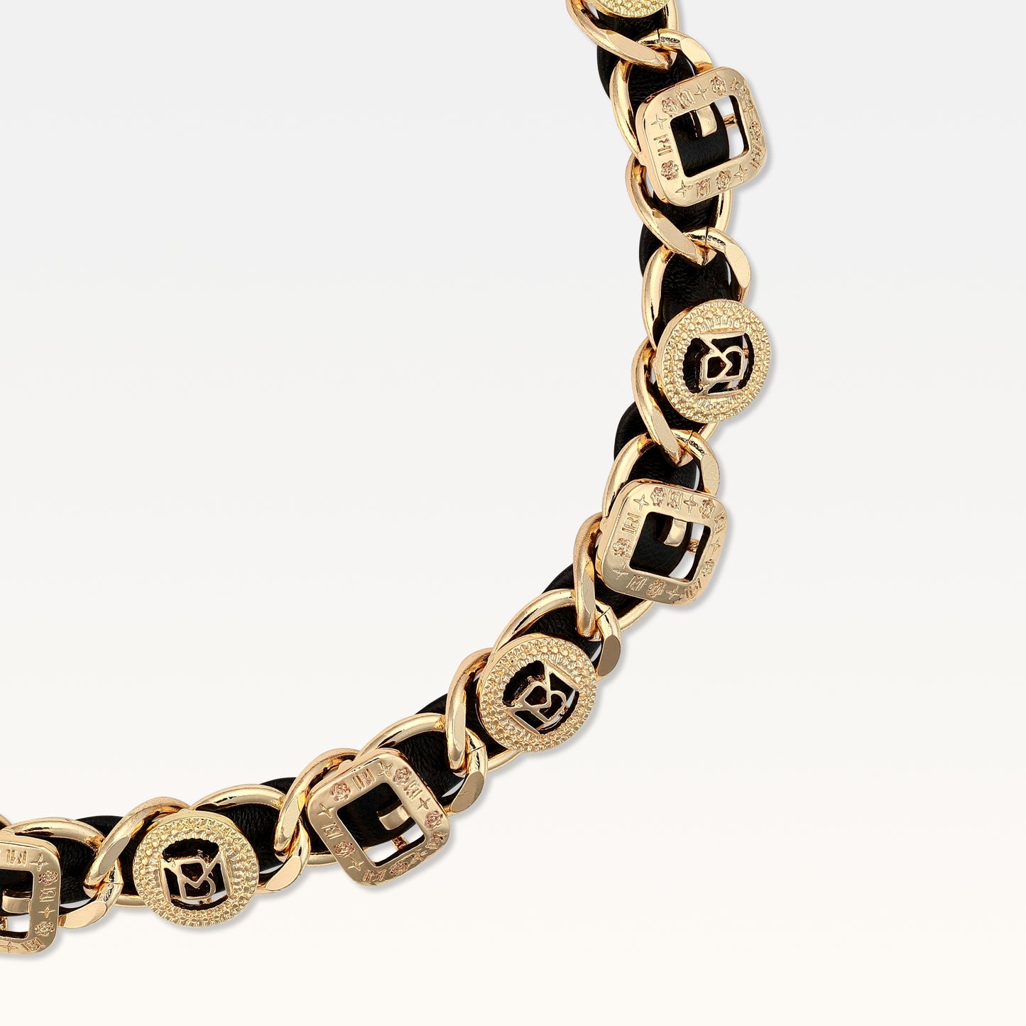 MB Signature Leather Luxe Gold-Plated Choker