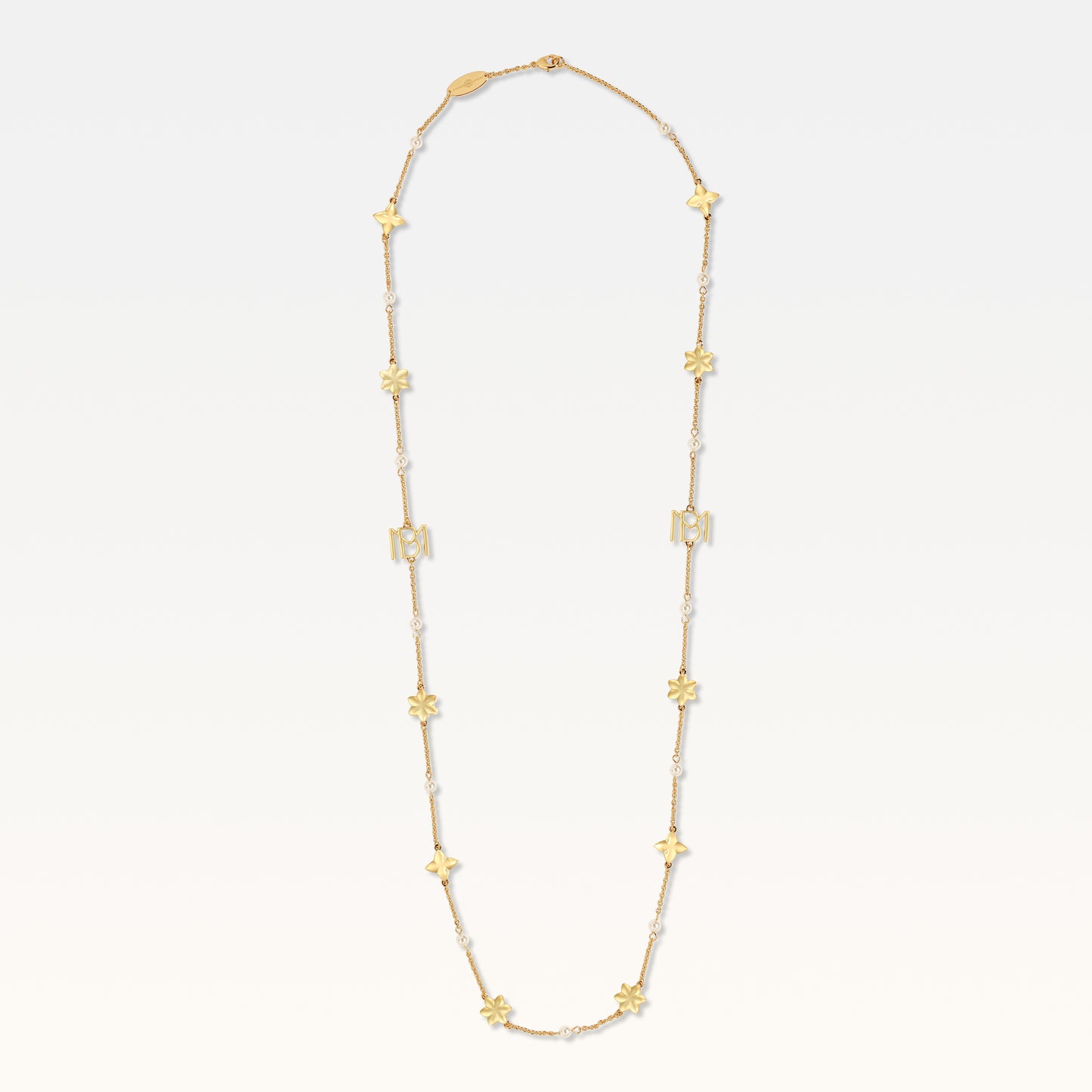 MB Signature Long Gold-Plated Aurora Necklace