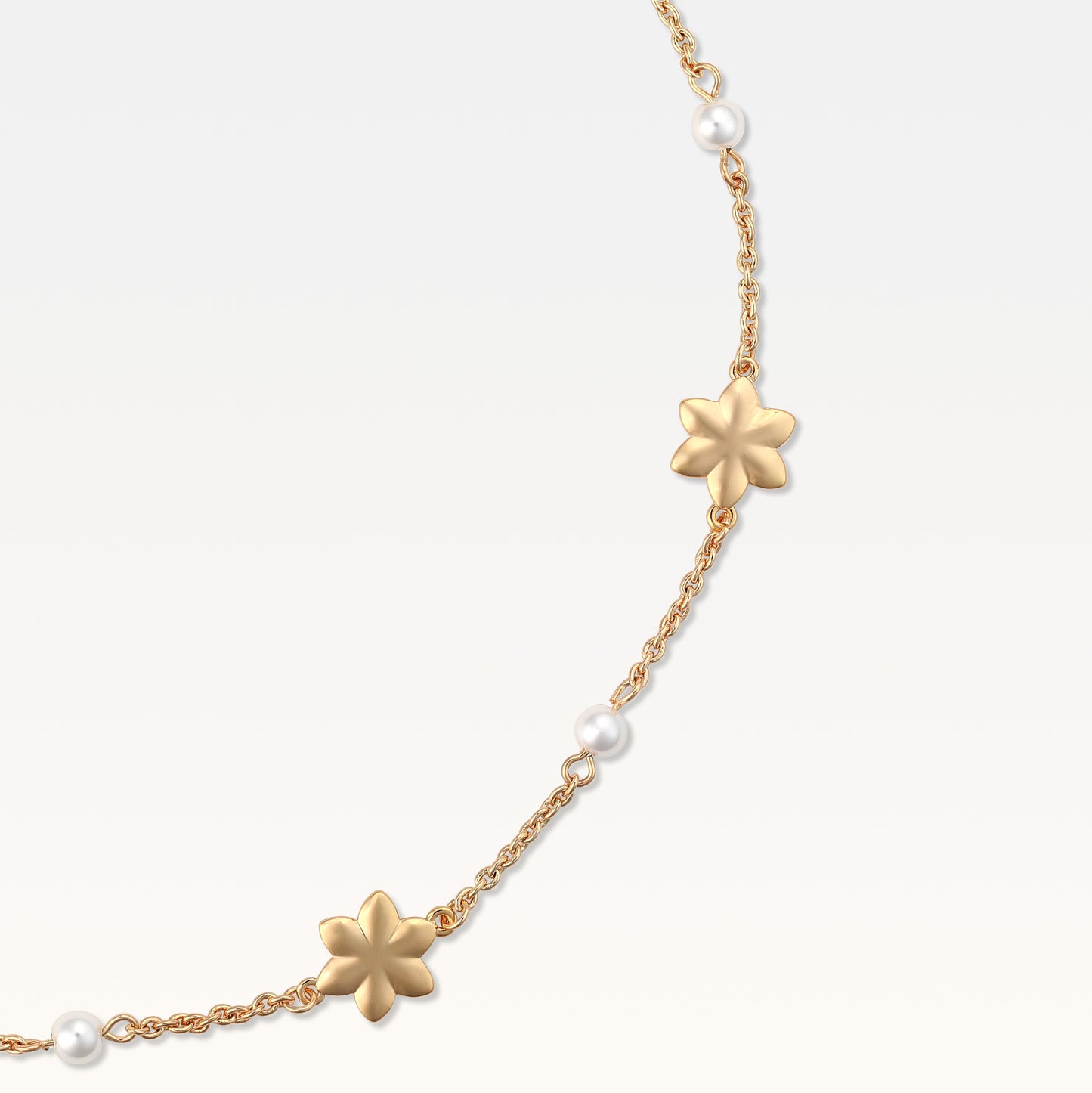 MB Signature Long Gold-Plated Aurora Necklace