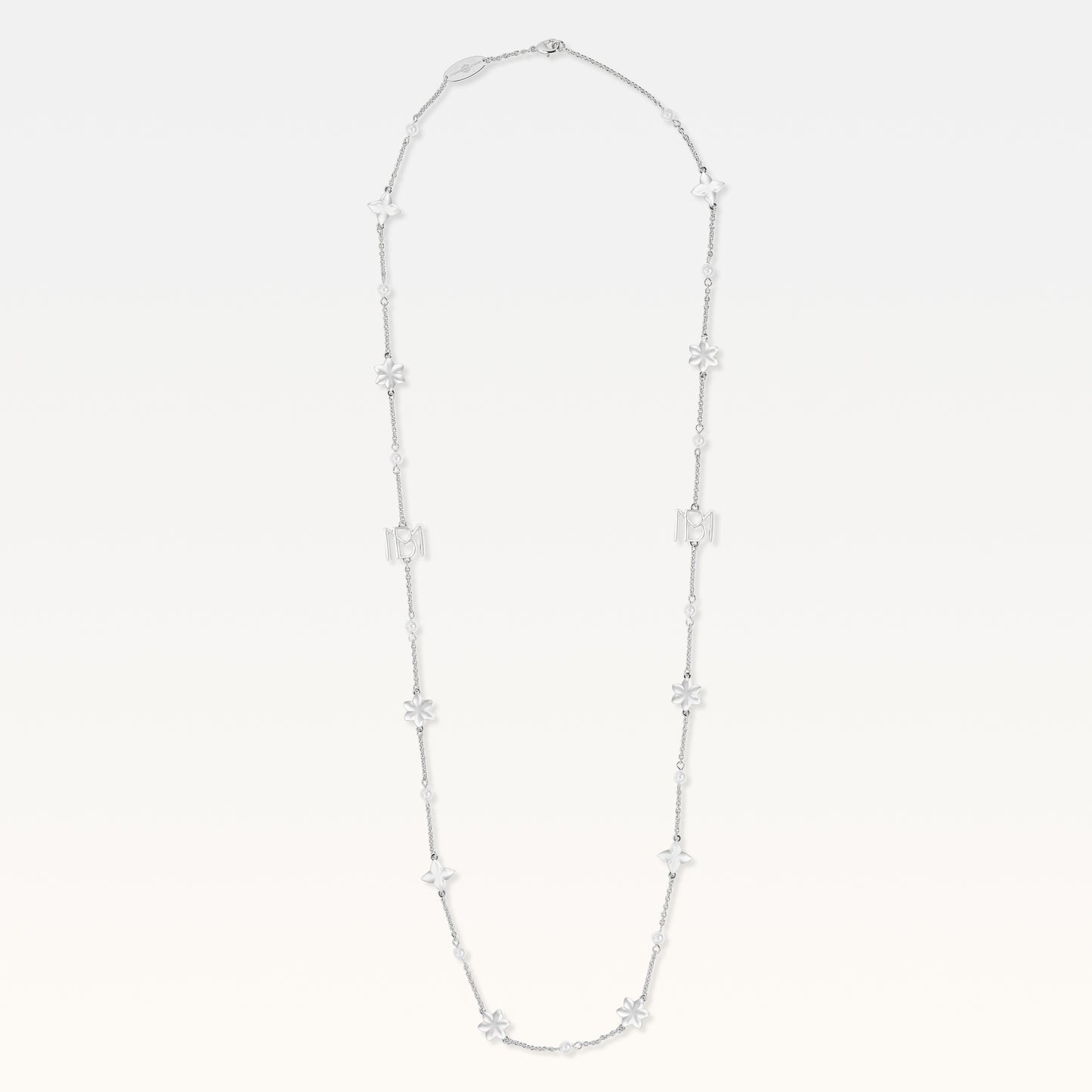 MB Signature Long Silver-Plated Aurora Necklace