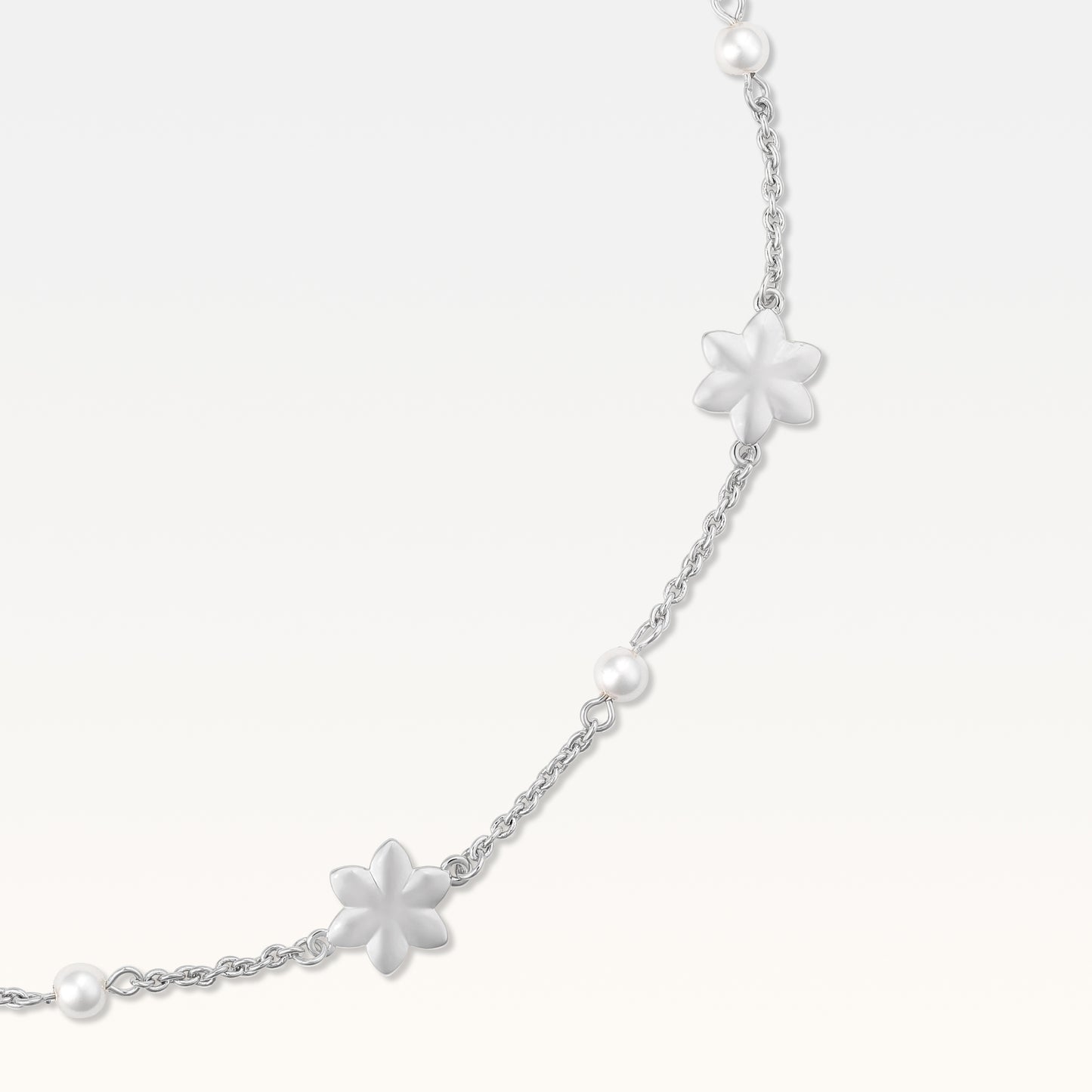 MB Signature Long Silver-Plated Aurora Necklace