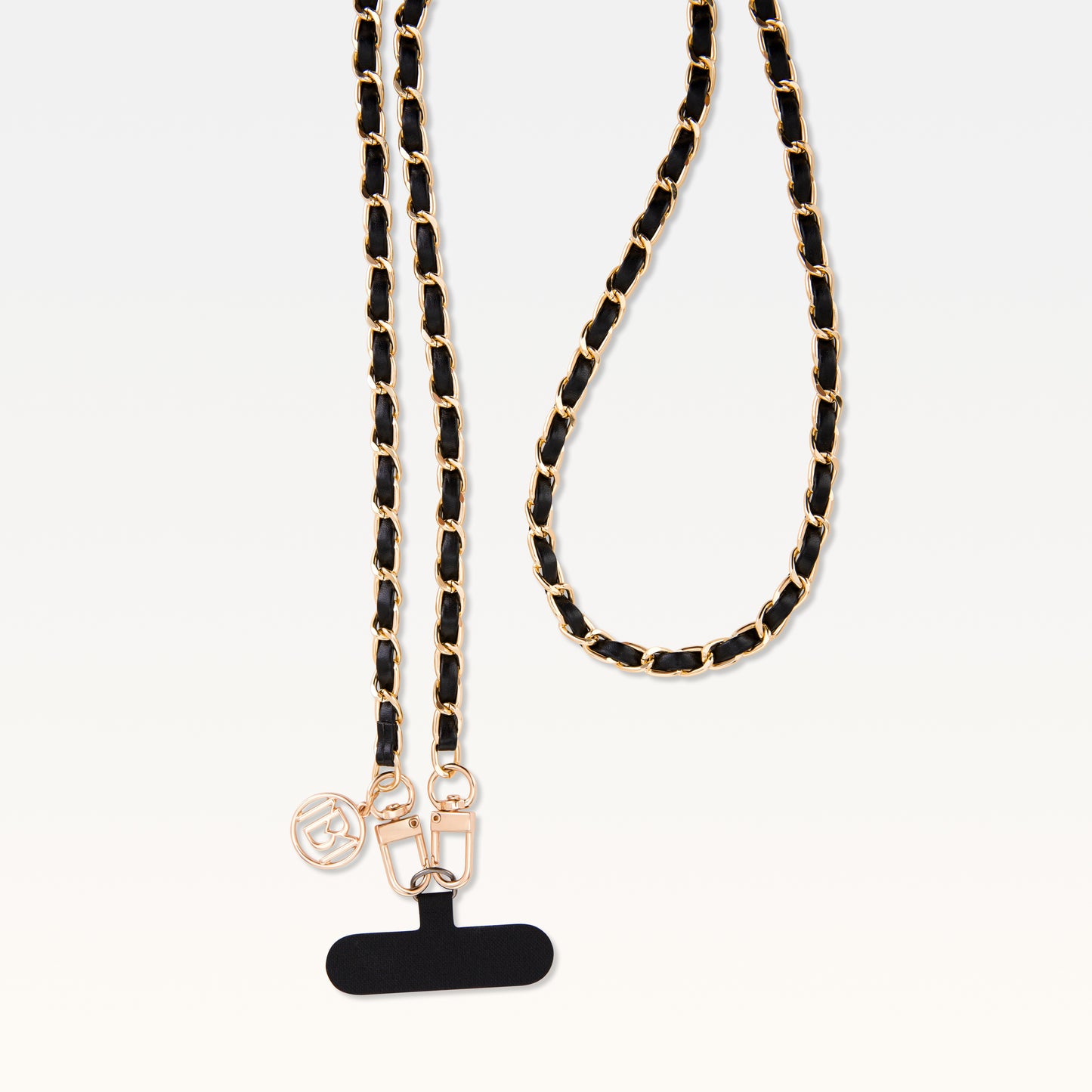 MB Signature Noir Gold-Plated Phone Necklace
