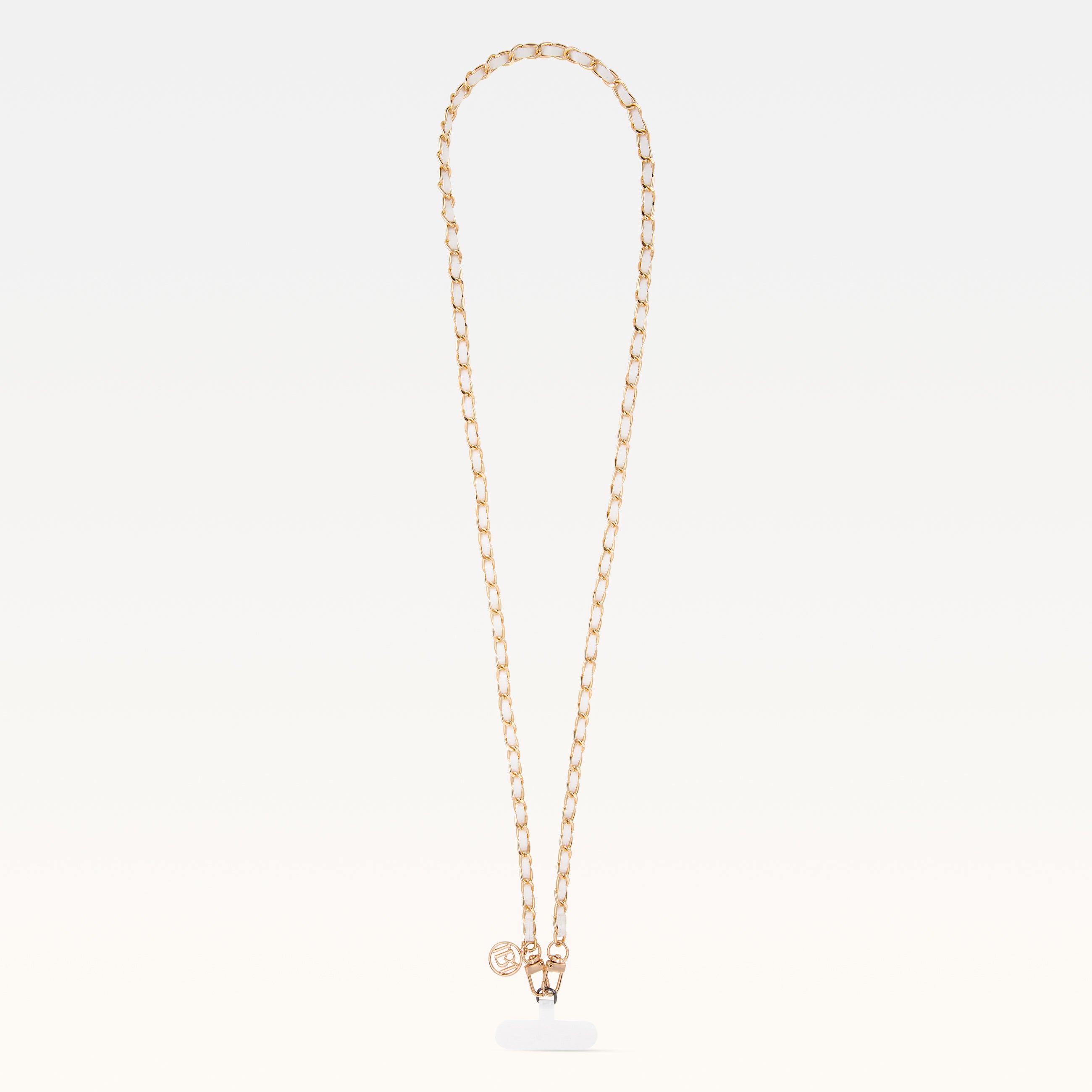 MB Signature Pearl White Phone Necklace