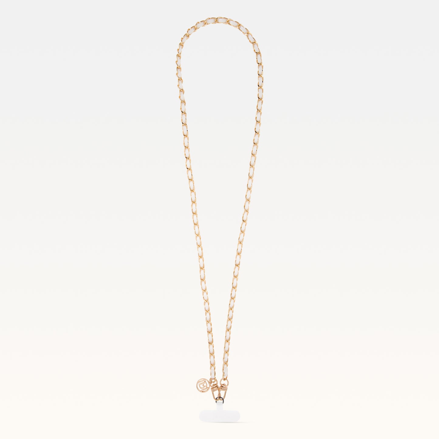 MB Signature Pearl White Phone Necklace