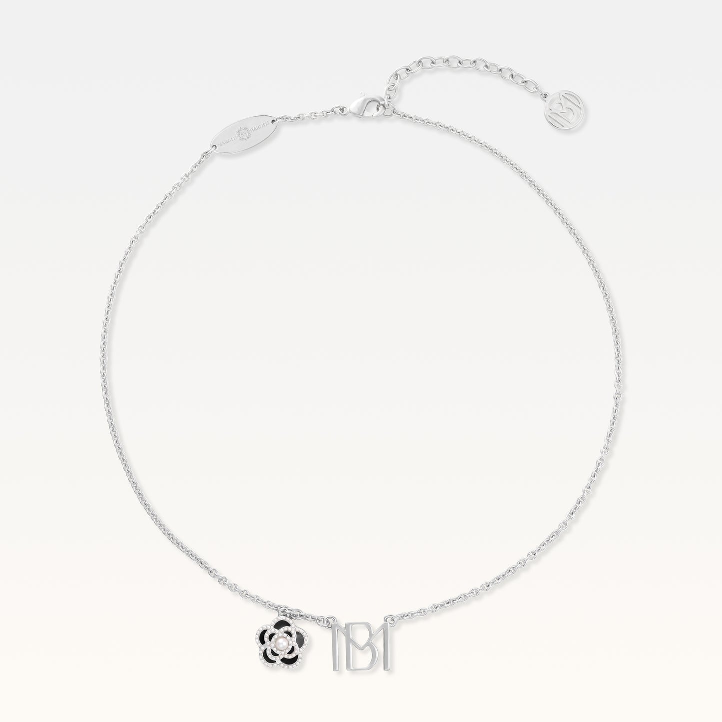 MB Signature Silver-Plated Camelia Necklace