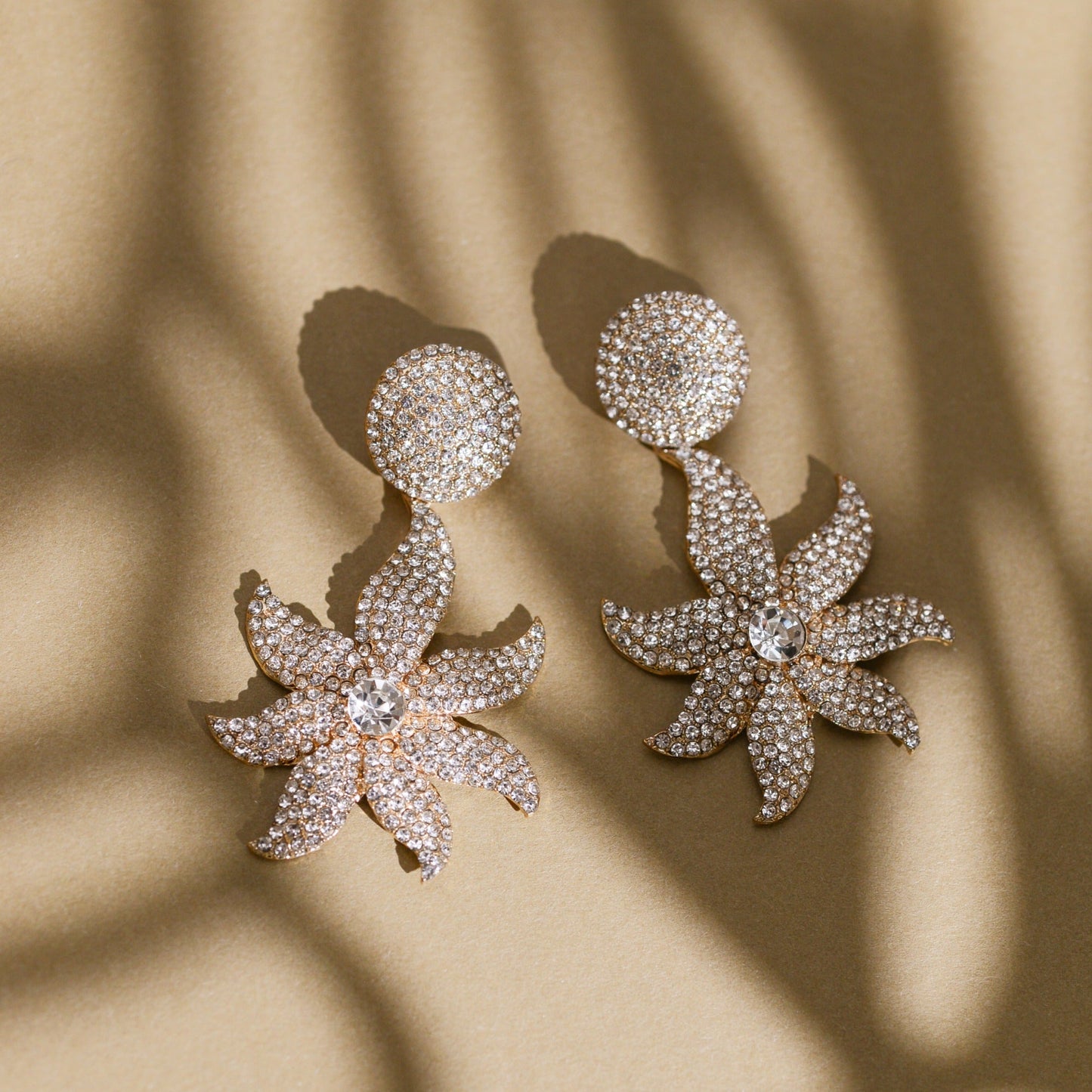 Soleil Star Earrings - Gold