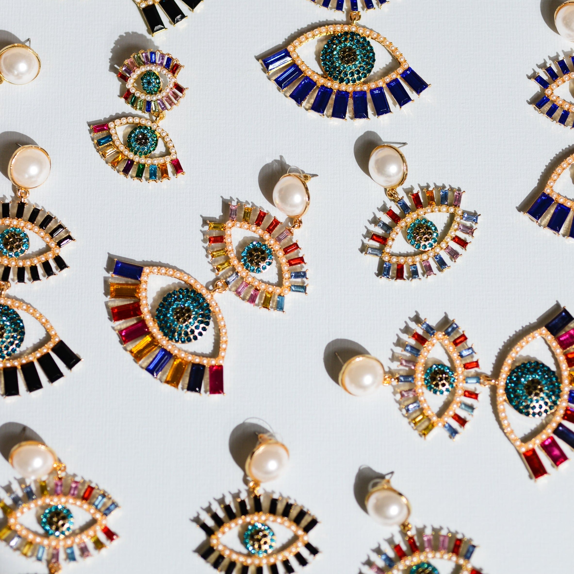Kia Eye Earrings - Multicolored