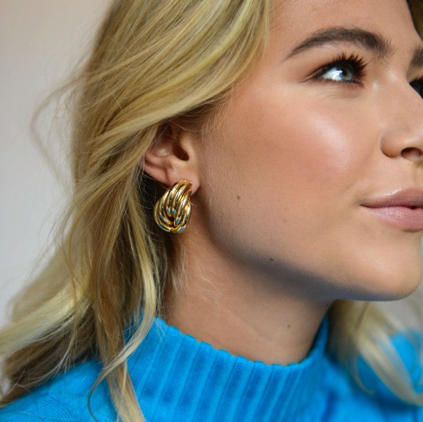 Anna Earrings - Gold Margot Bardot Online