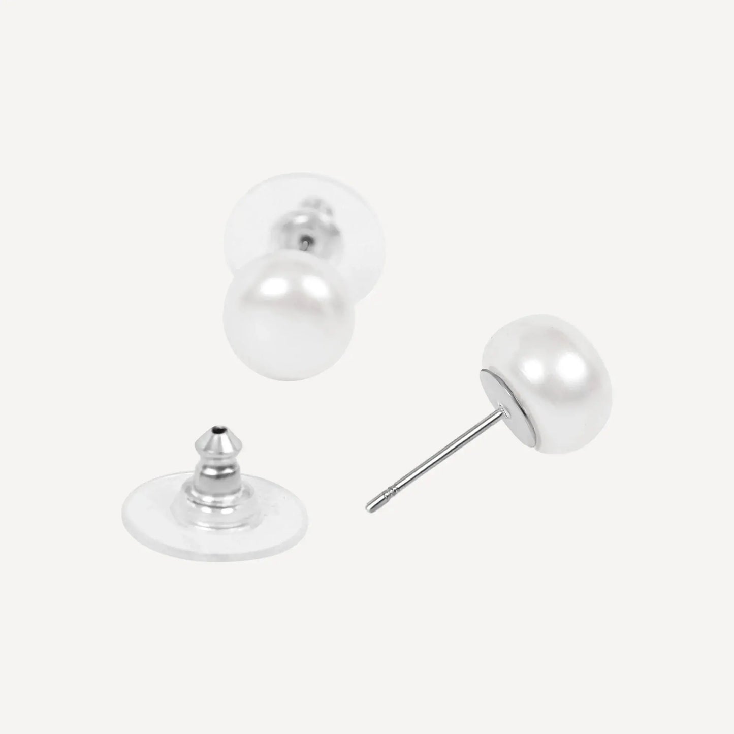 Grace Stud Earrings - Silver Margot Bardot Online