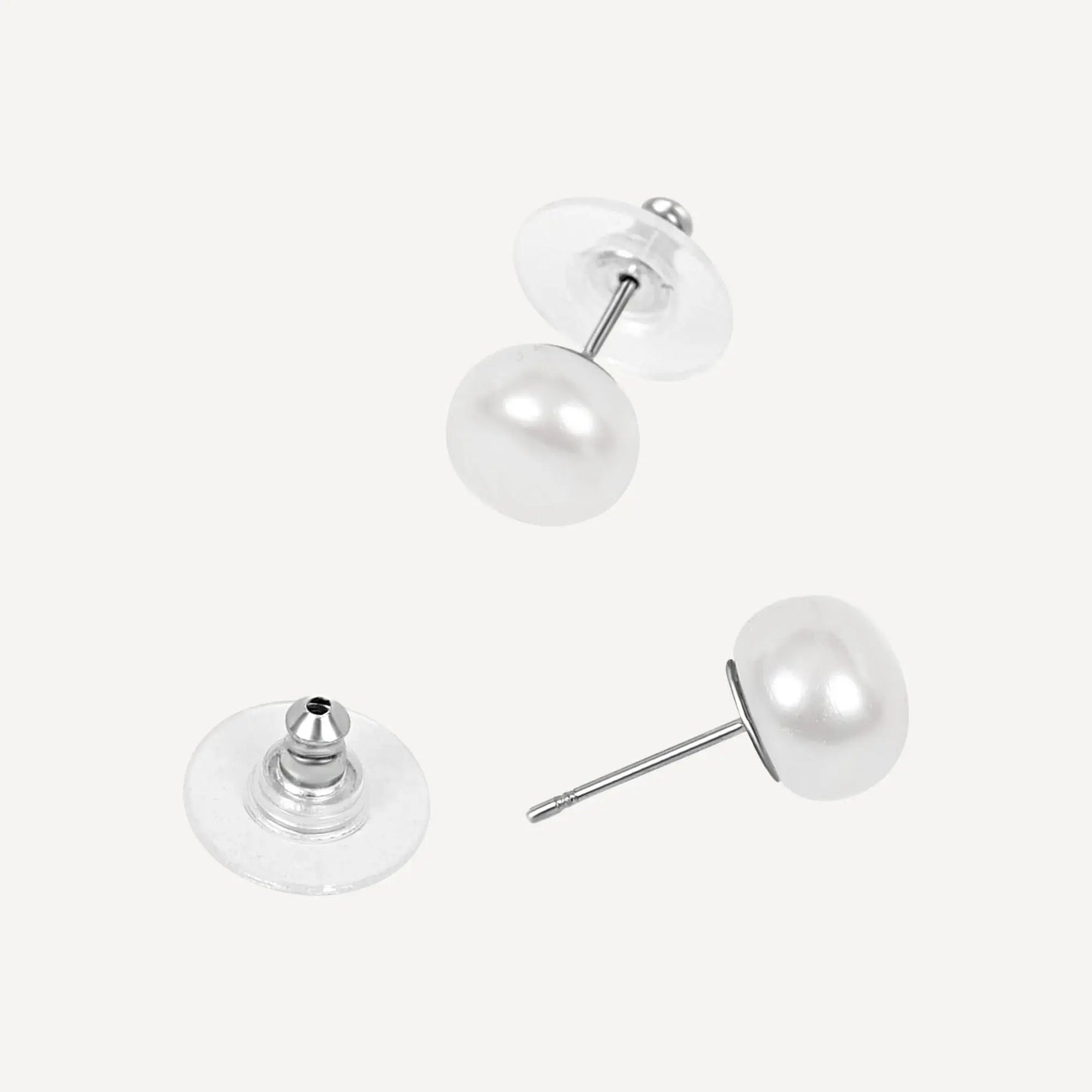 Grace Stud Earrings - Silver Margot Bardot Online