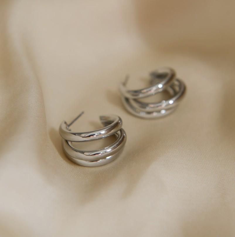 Jessica Earrings - Silver Margot Bardot