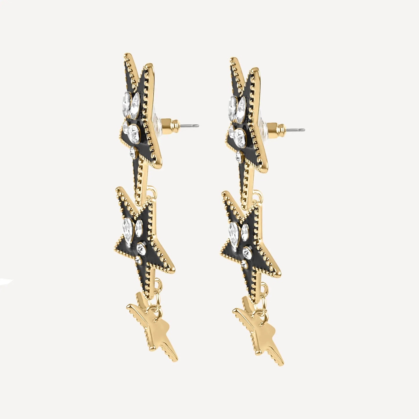 Kristal Star Earrings - Gold Margot Bardot Online