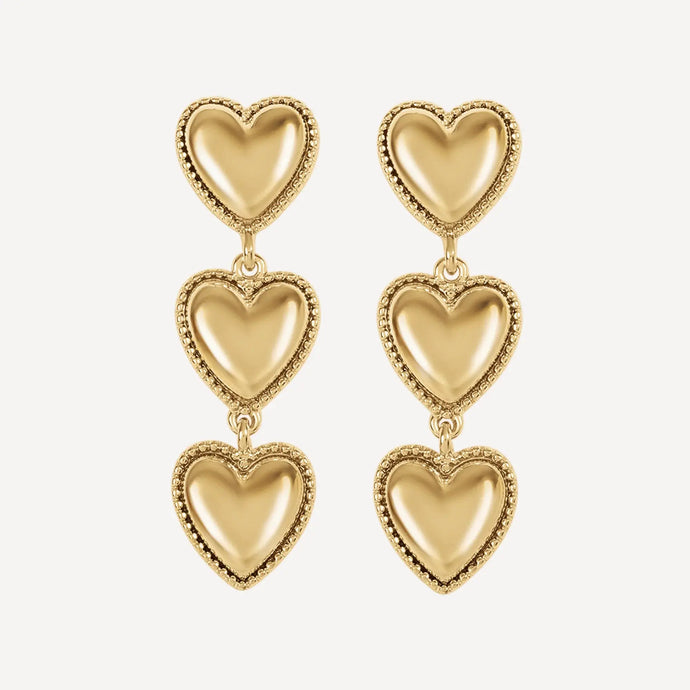 A Pair of Maeva Earrings - Gold dangling earrings byMargot Bardot Online Shop